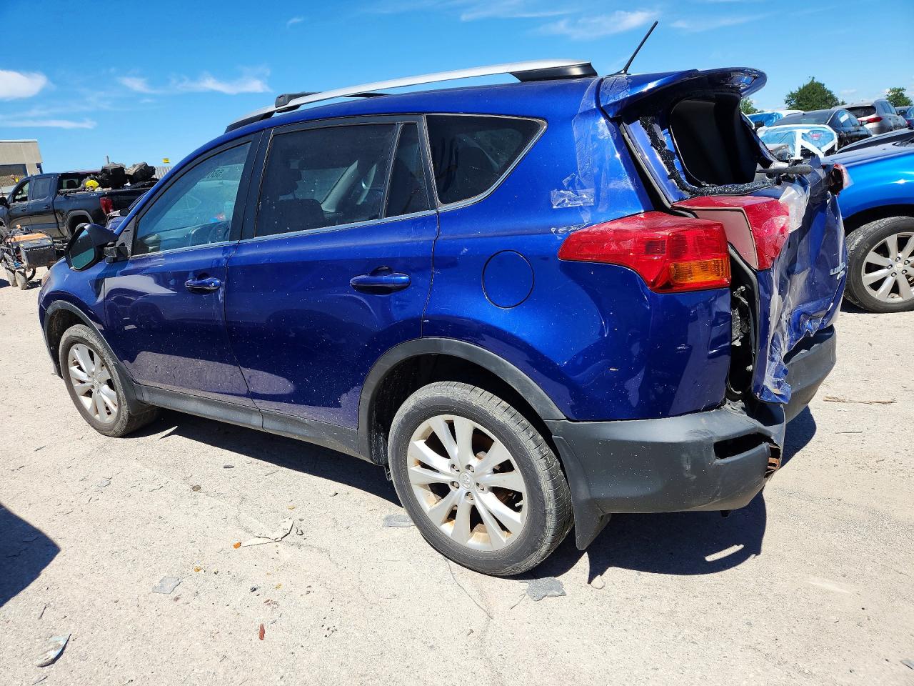 2014 Toyota Rav4 Limited Blue vin: 2T3DFREV8EW220174