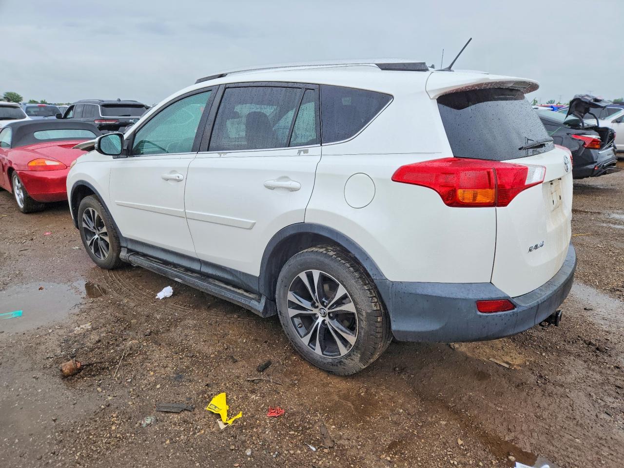 2015 Toyota Rav4 Limited White vin: 2T3DFREV8FW248154