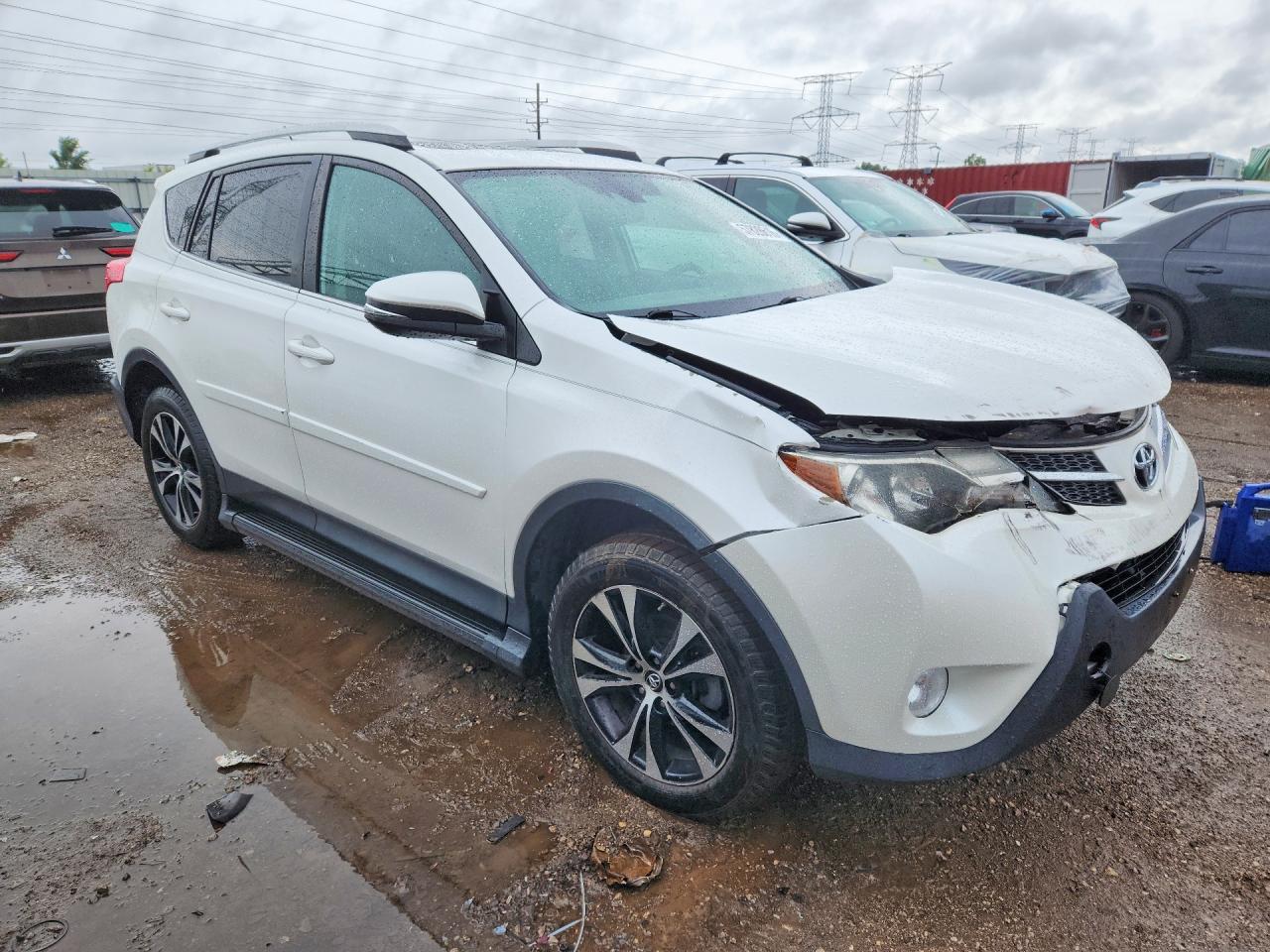 2015 Toyota Rav4 Limited White vin: 2T3DFREV8FW248154