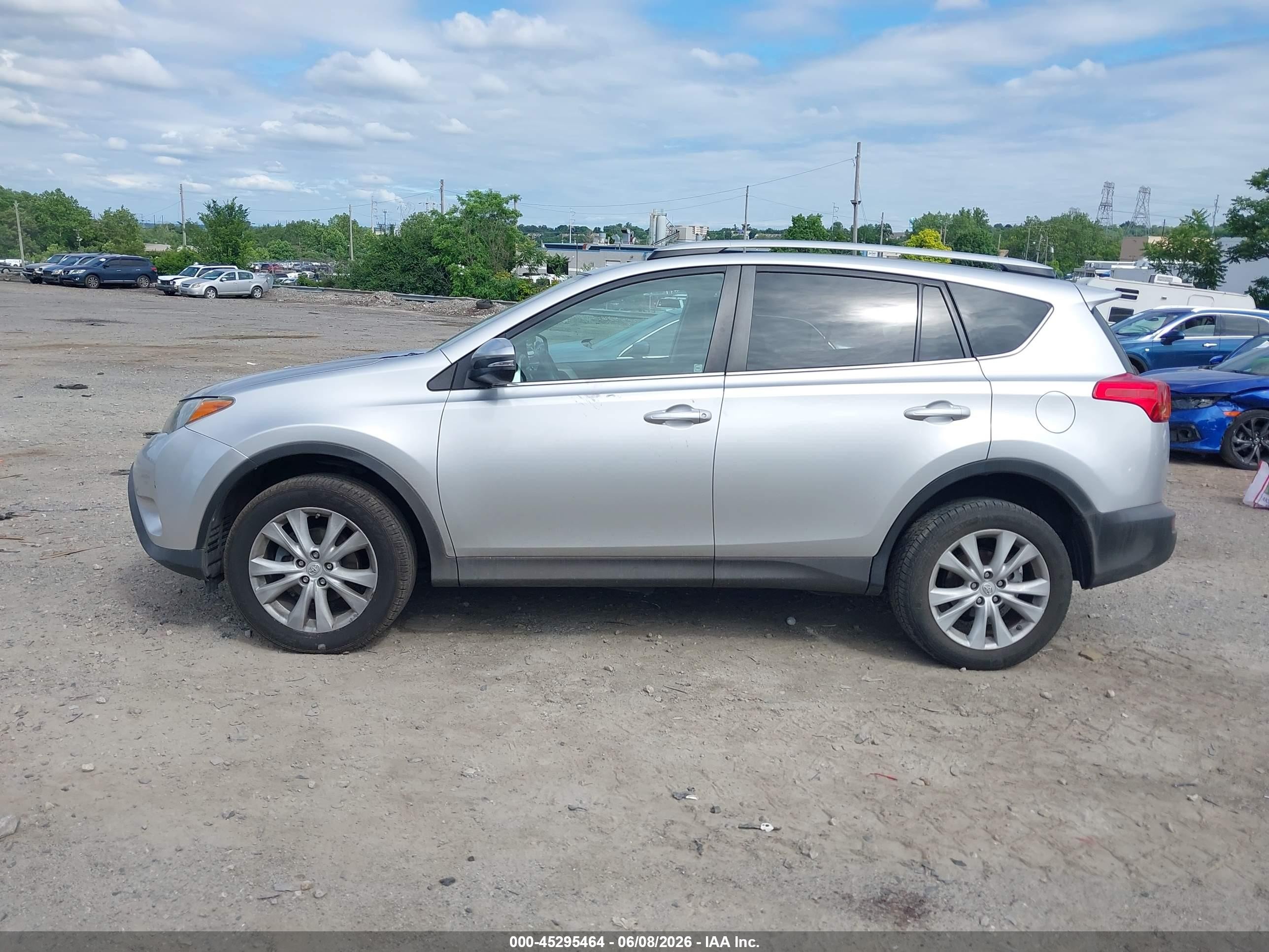 2015 Toyota Rav4 Limited Silver vin: 2T3DFREV8FW294504