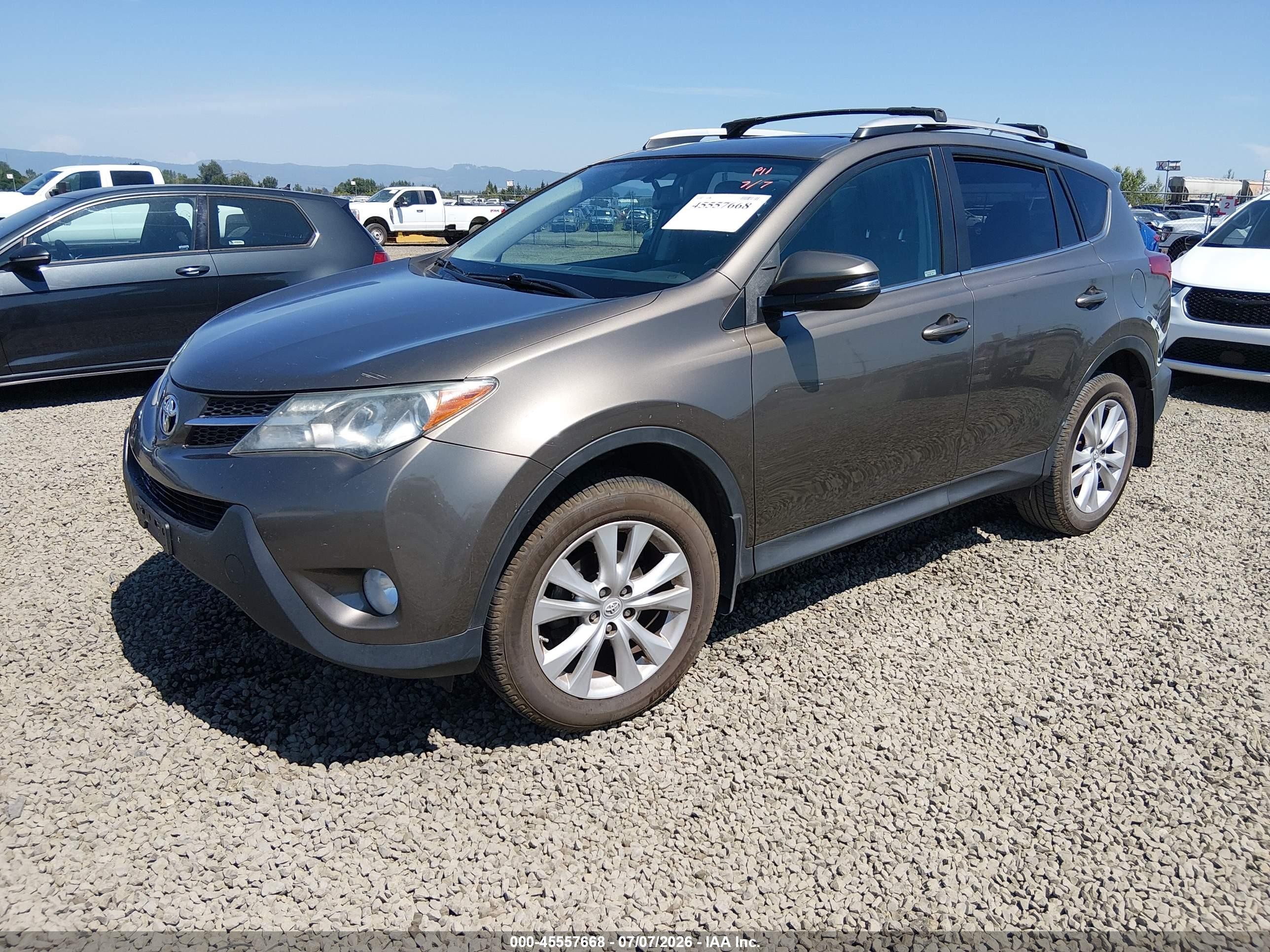 2015 Toyota Rav4 Limited Gray vin: 2T3DFREV8FW328800