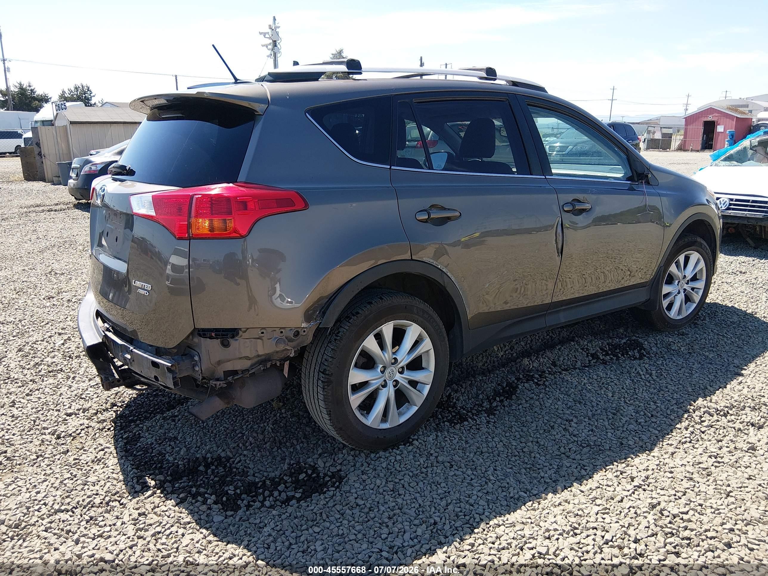 2015 Toyota Rav4 Limited Gray vin: 2T3DFREV8FW328800