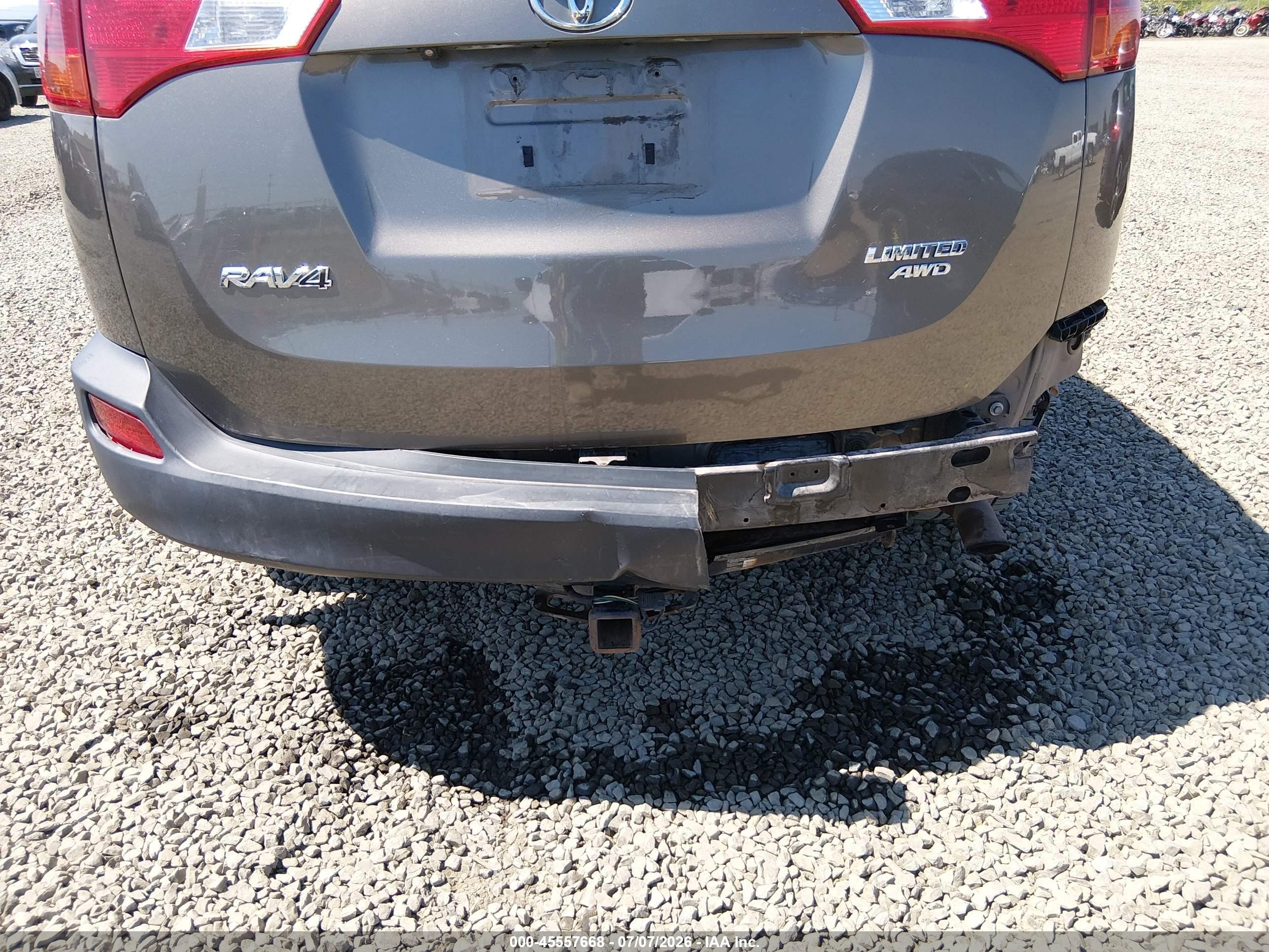 2015 Toyota Rav4 Limited Gray vin: 2T3DFREV8FW328800
