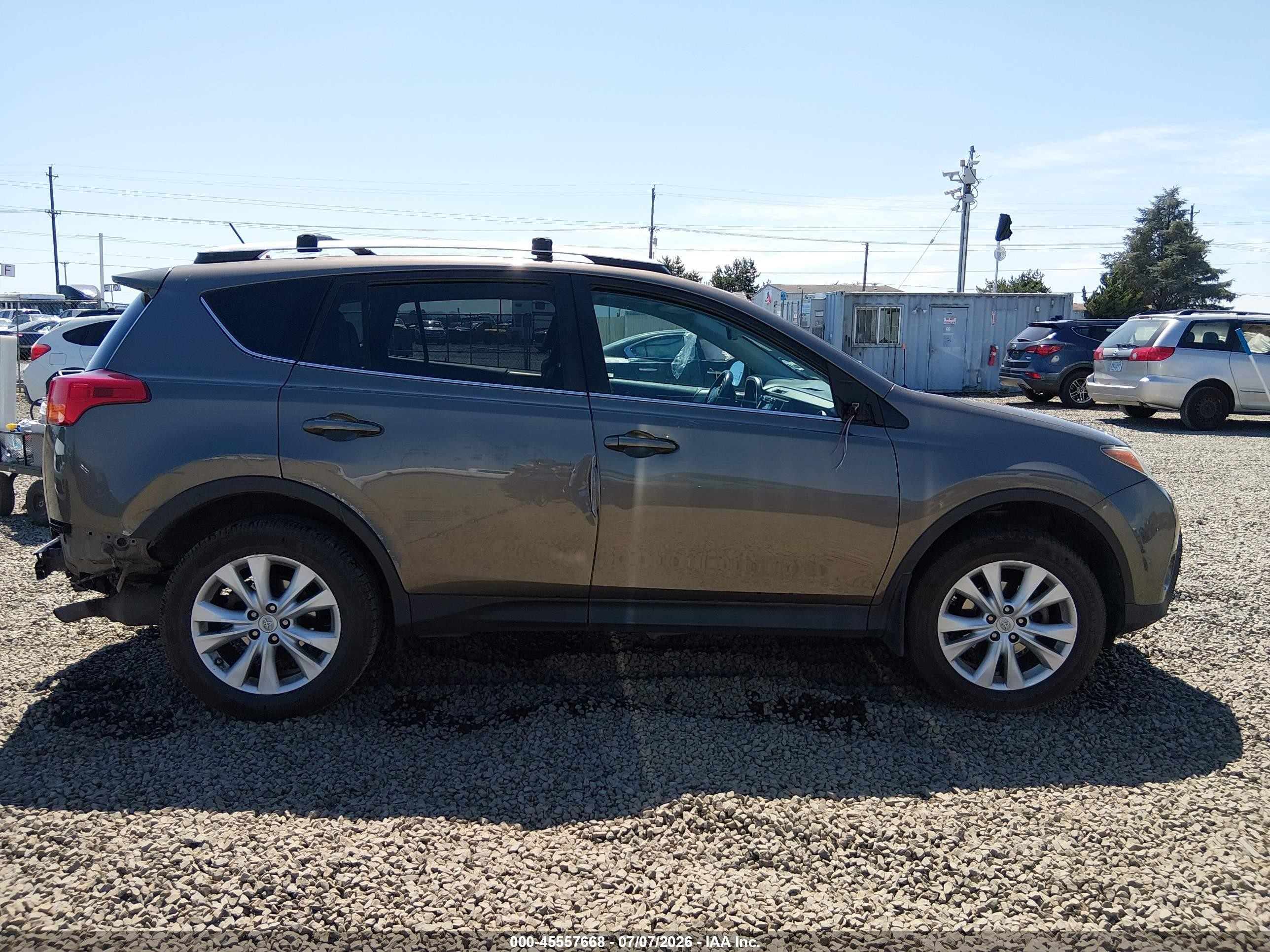 2015 Toyota Rav4 Limited Gray vin: 2T3DFREV8FW328800