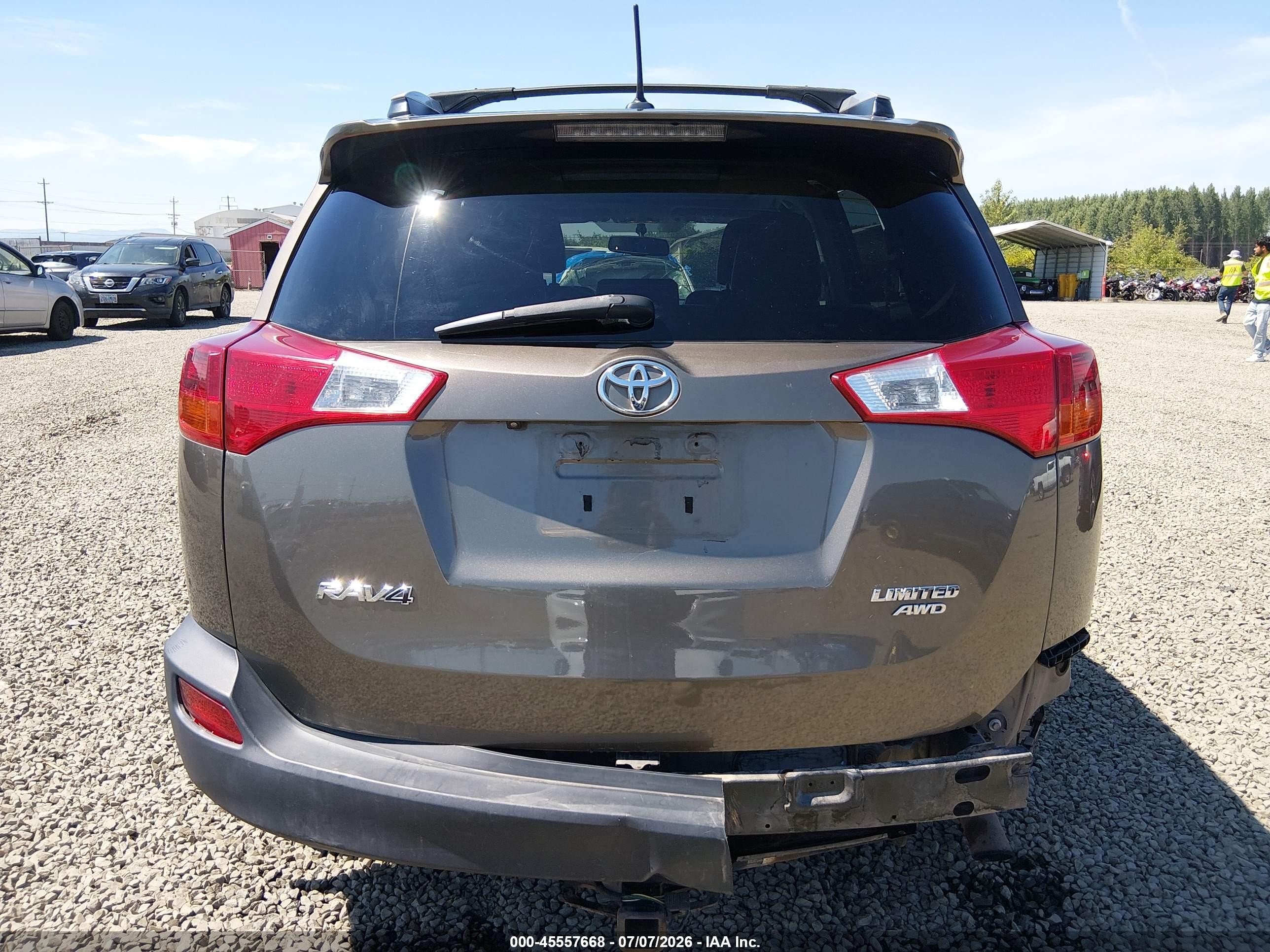 2015 Toyota Rav4 Limited Gray vin: 2T3DFREV8FW328800