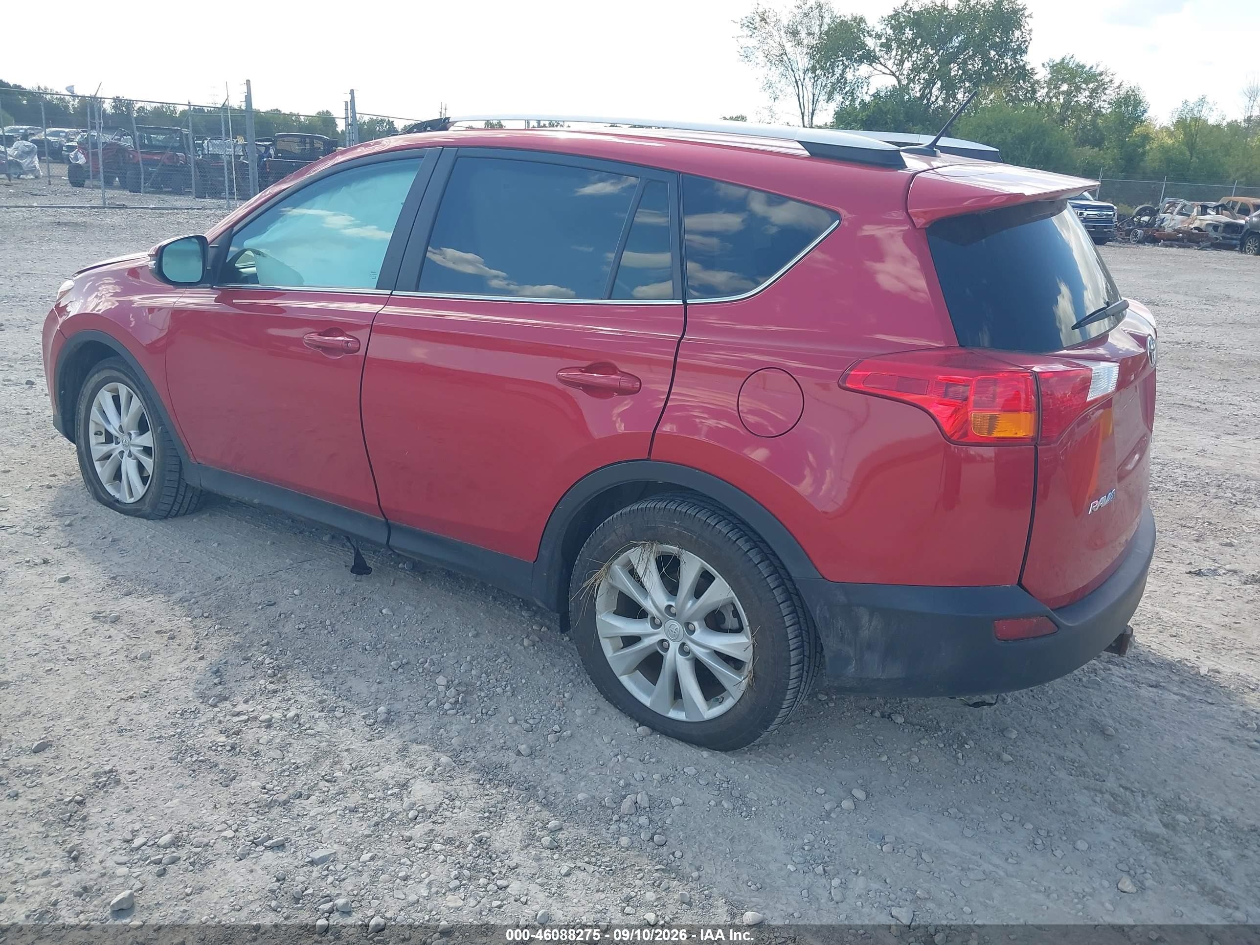 2015 Toyota Rav4 Limited Red vin: 2T3DFREV8FW406167