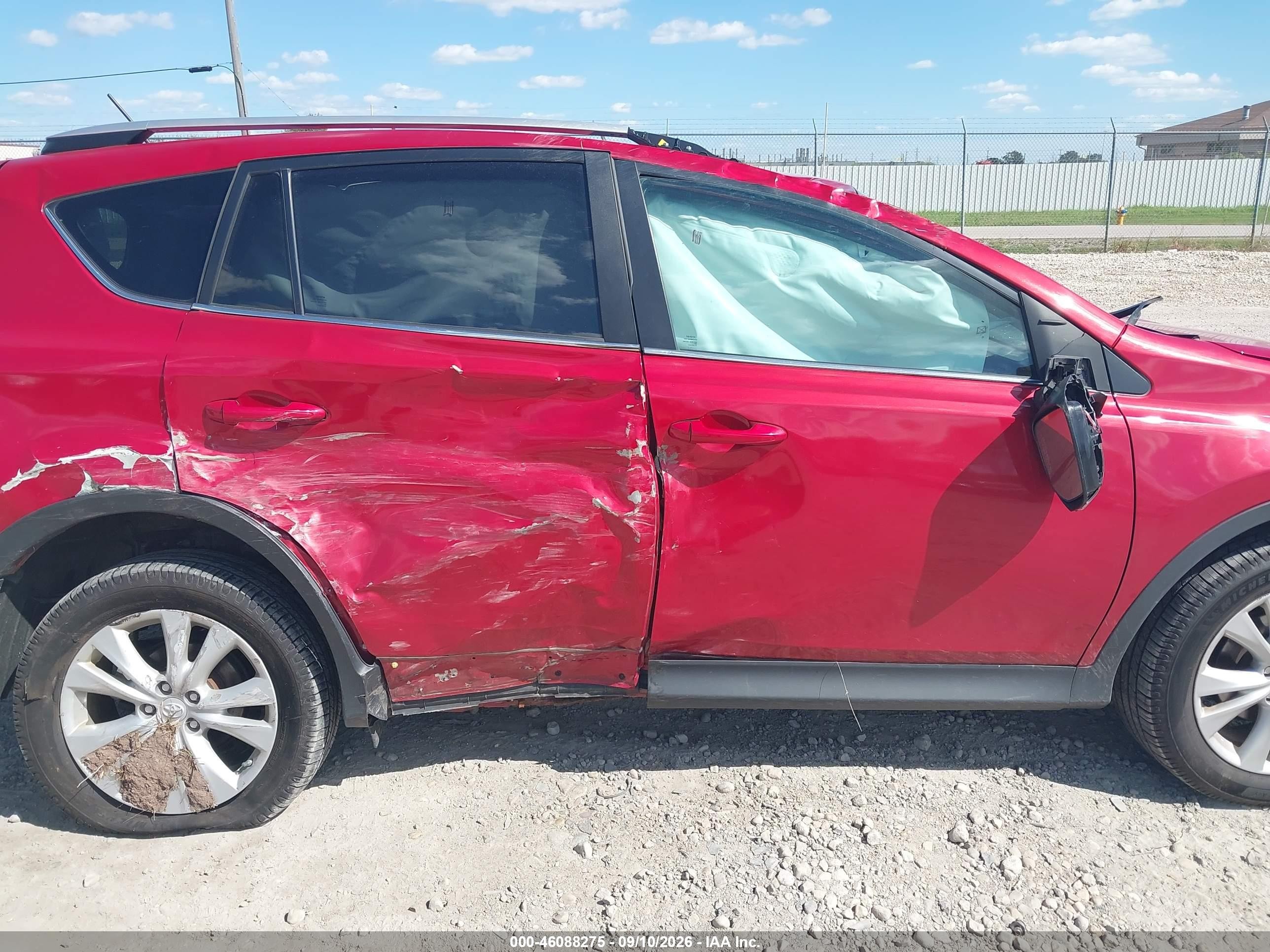 2015 Toyota Rav4 Limited Red vin: 2T3DFREV8FW406167