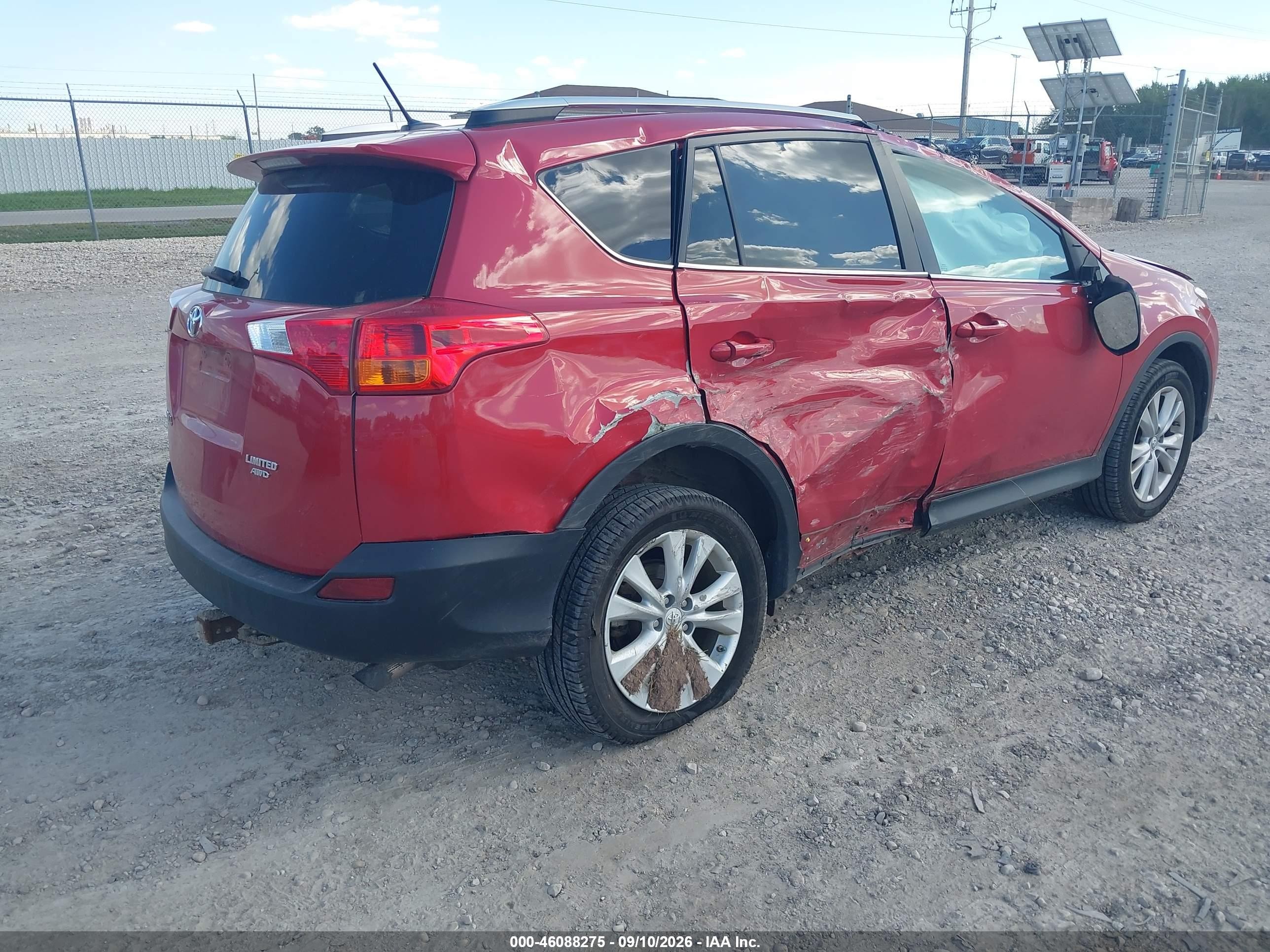 2015 Toyota Rav4 Limited Red vin: 2T3DFREV8FW406167