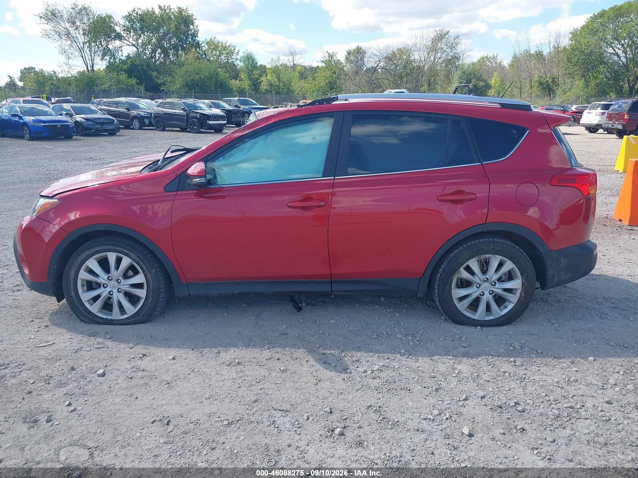 2015 Toyota Rav4 Limited Red vin: 2T3DFREV8FW406167