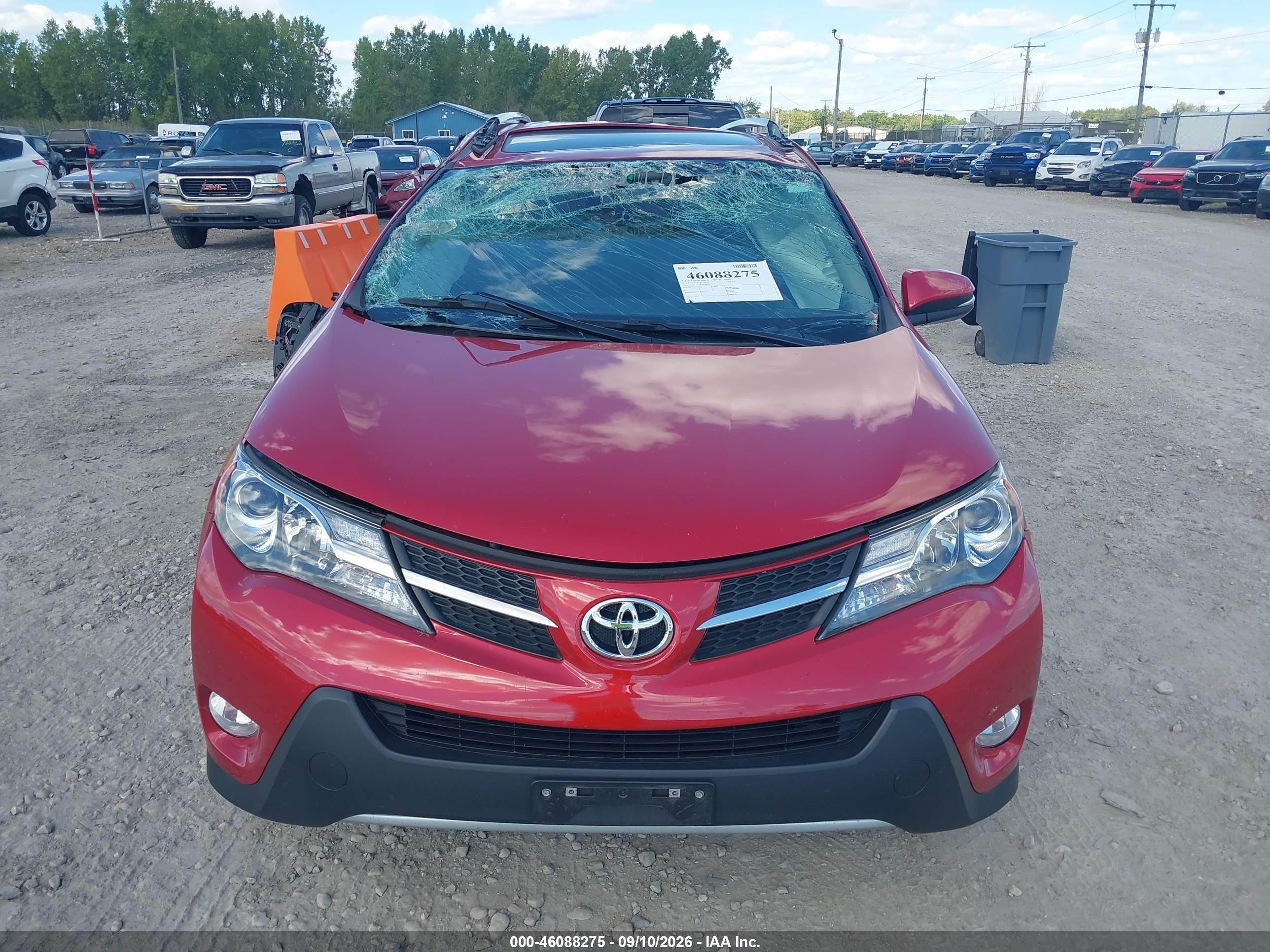 2015 Toyota Rav4 Limited Red vin: 2T3DFREV8FW406167