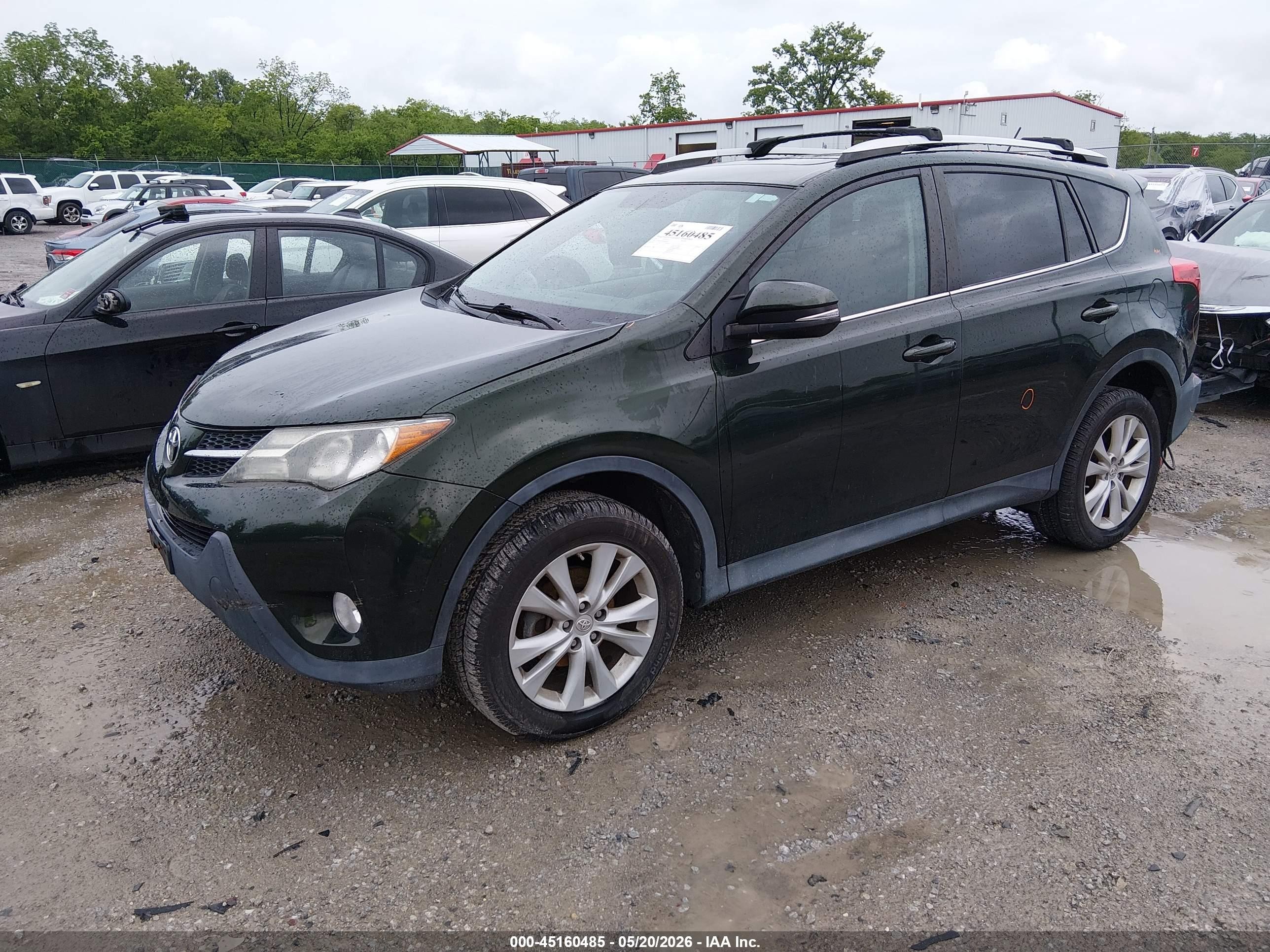 2013 Toyota Rav4 Limited Green vin: 2T3DFREV9DW082241
