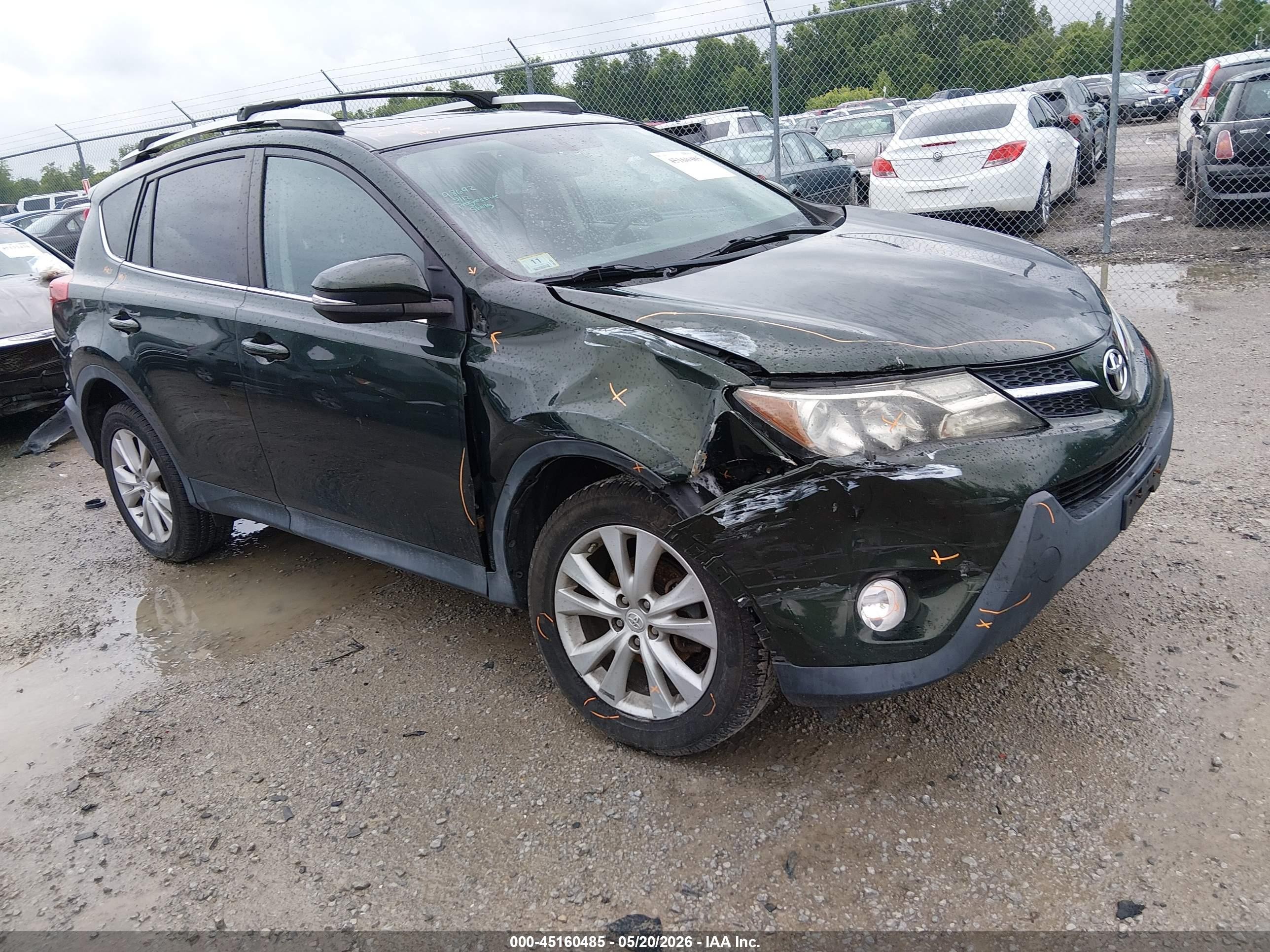 2013 Toyota Rav4 Limited Green vin: 2T3DFREV9DW082241