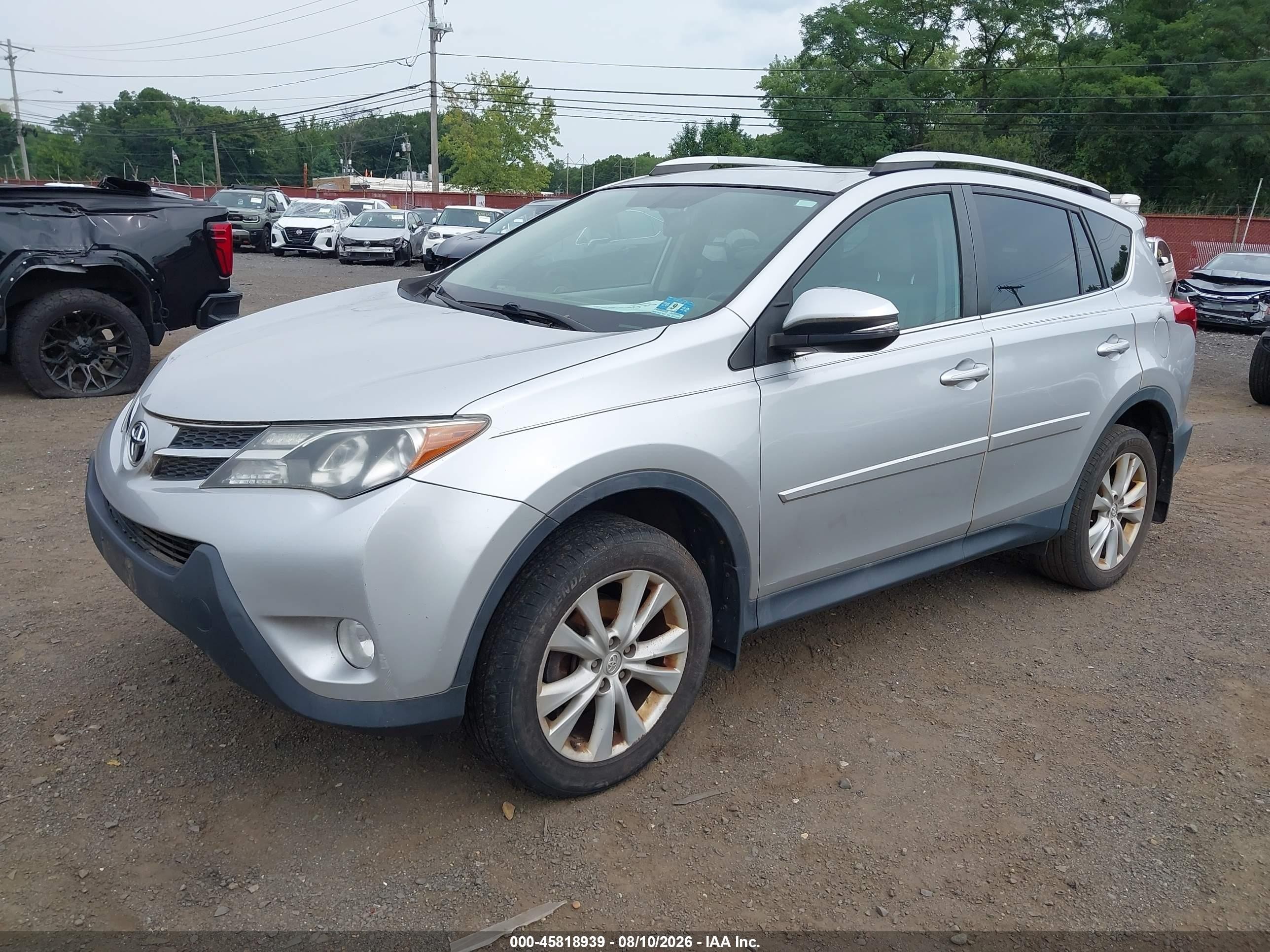 2013 Toyota Rav4 Limited Silver vin: 2T3DFREV9DW113875