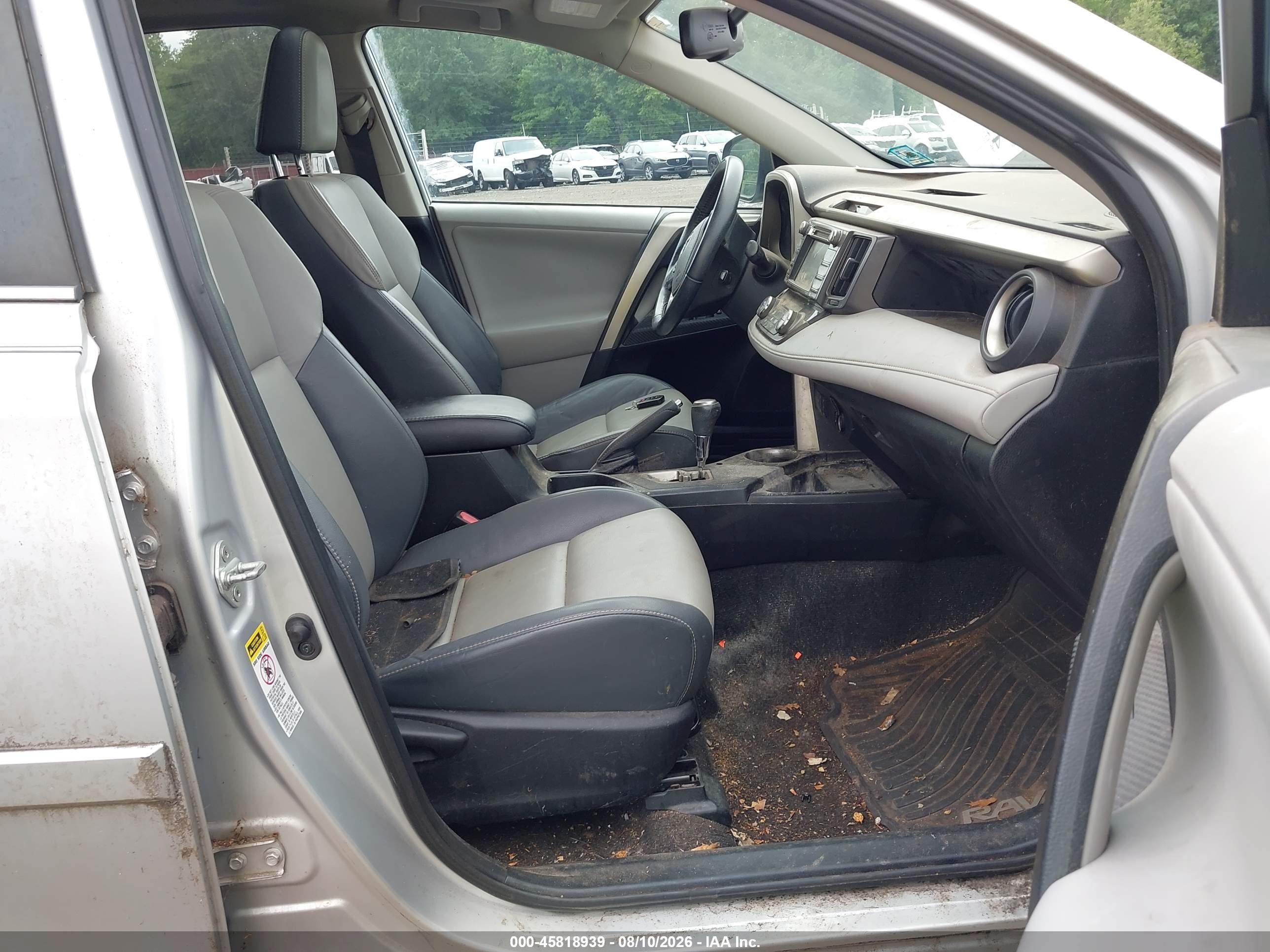 2013 Toyota Rav4 Limited Silver vin: 2T3DFREV9DW113875