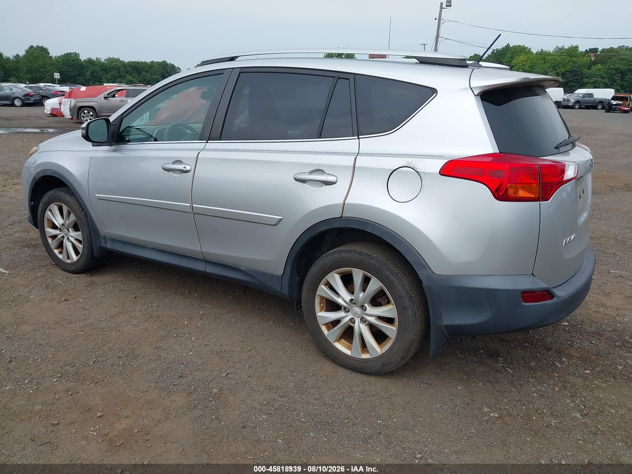 2013 Toyota Rav4 Limited Silver vin: 2T3DFREV9DW113875