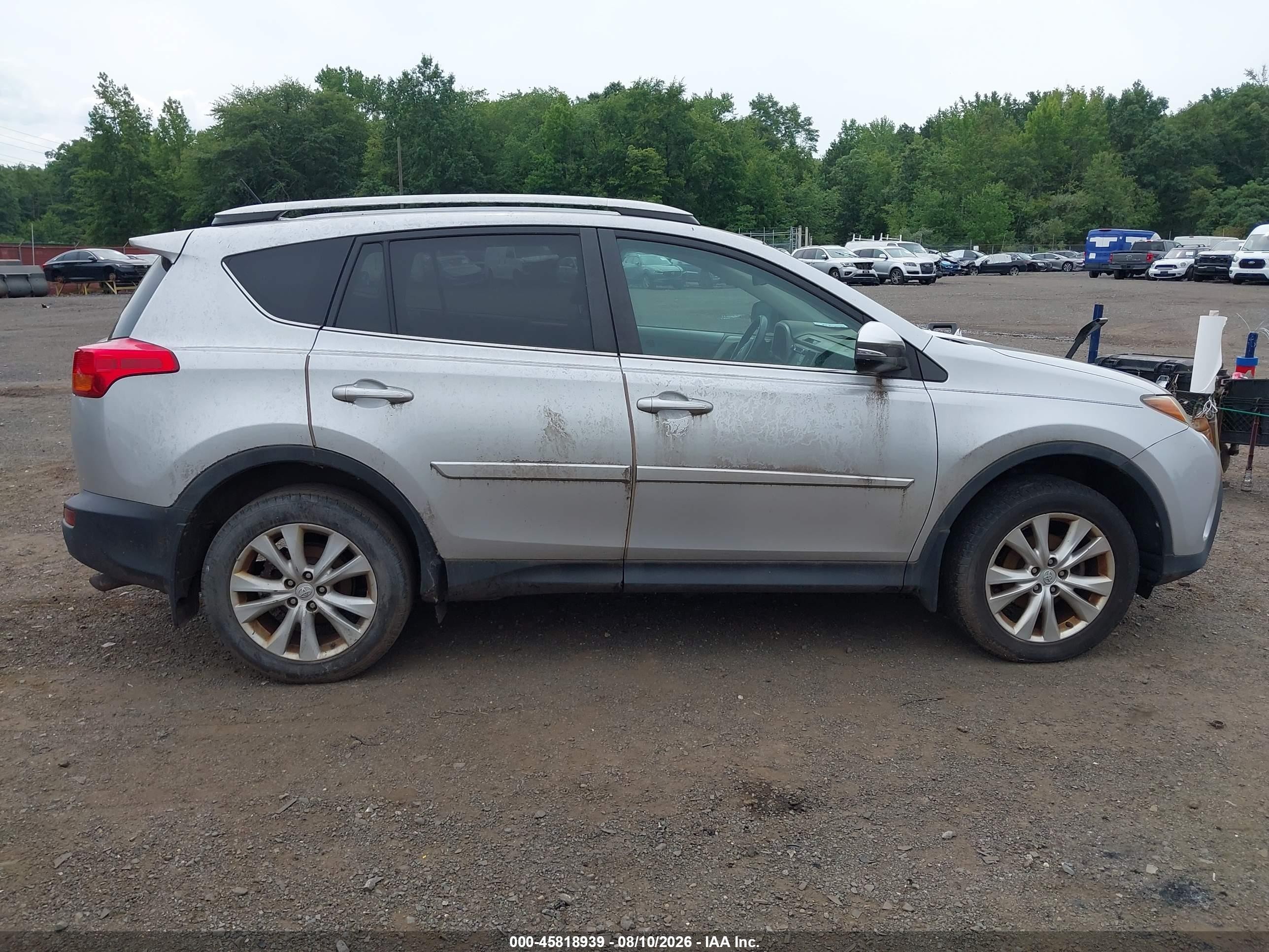 2013 Toyota Rav4 Limited Silver vin: 2T3DFREV9DW113875