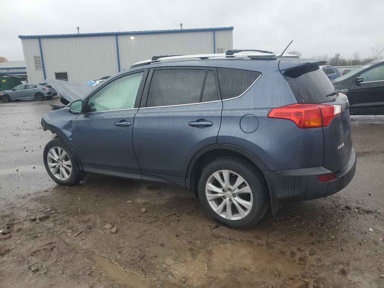 2014 Toyota Rav4 Limited Синий vin: 2T3DFREV9EW146828