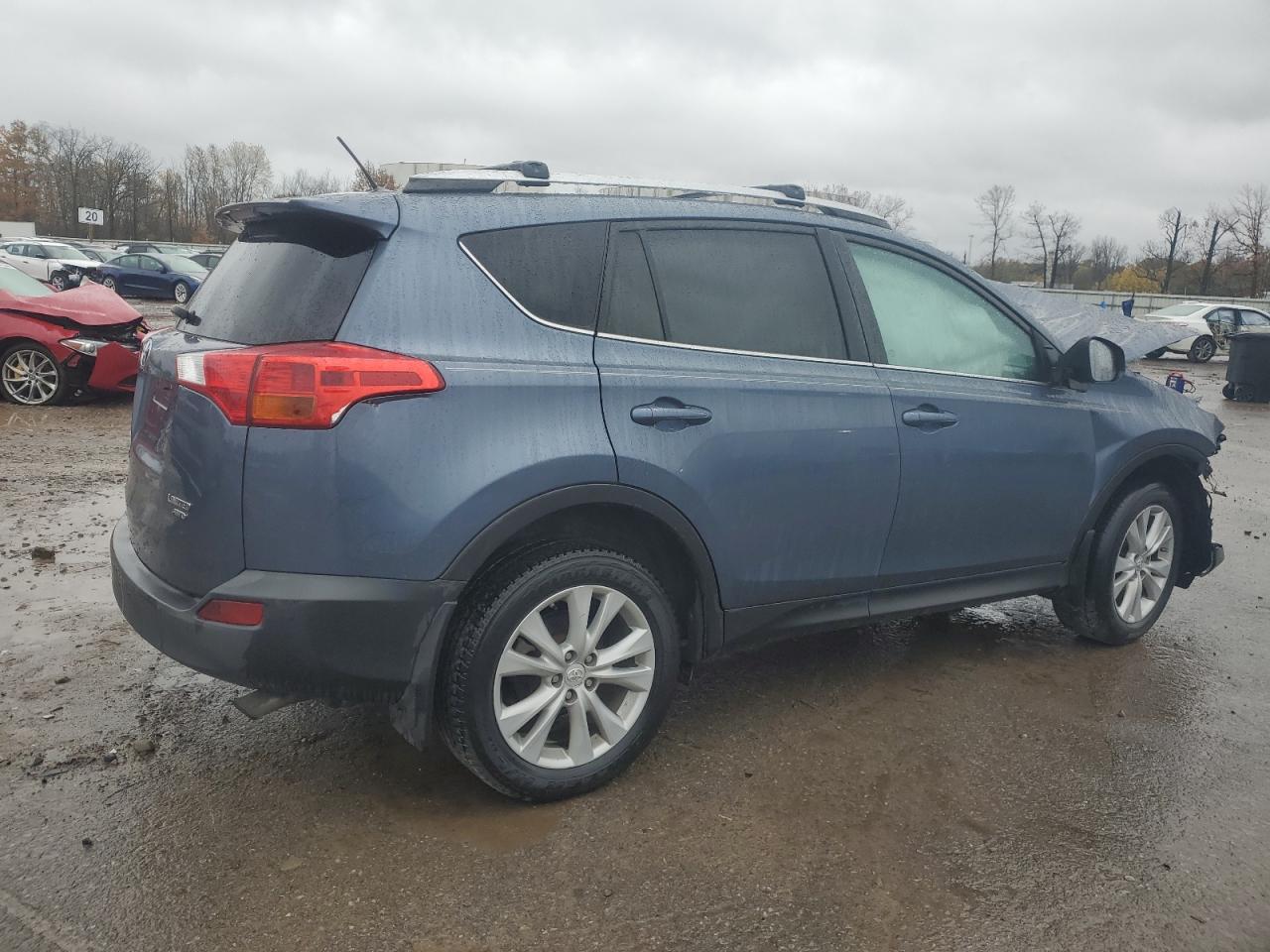 2014 Toyota Rav4 Limited Синий vin: 2T3DFREV9EW146828