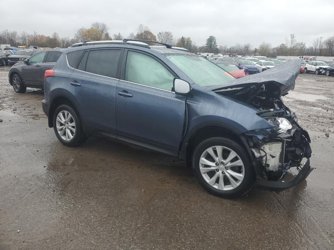2014 Toyota Rav4 Limited Синий vin: 2T3DFREV9EW146828