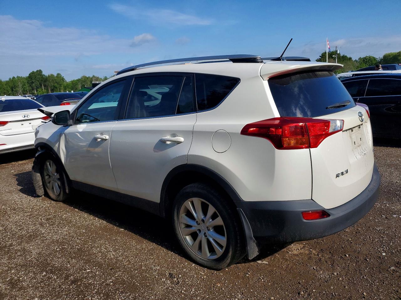2014 Toyota Rav4 Limited White vin: 2T3DFREV9EW152810