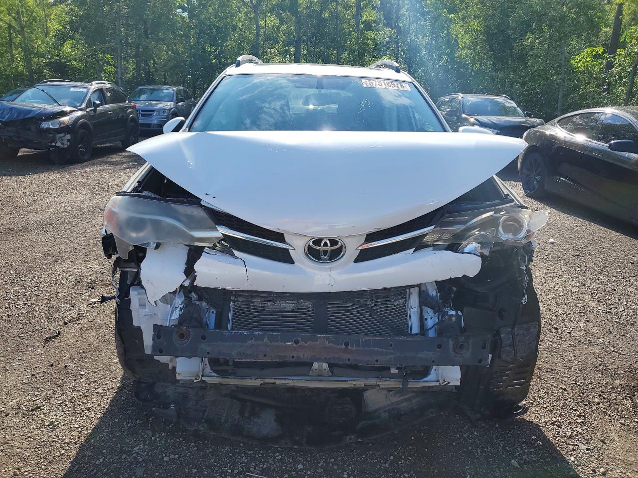 2014 Toyota Rav4 Limited White vin: 2T3DFREV9EW152810