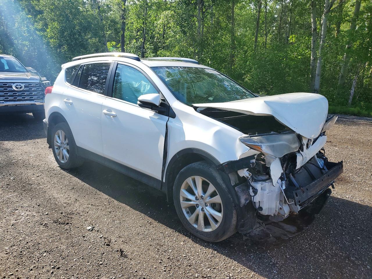2014 Toyota Rav4 Limited White vin: 2T3DFREV9EW152810