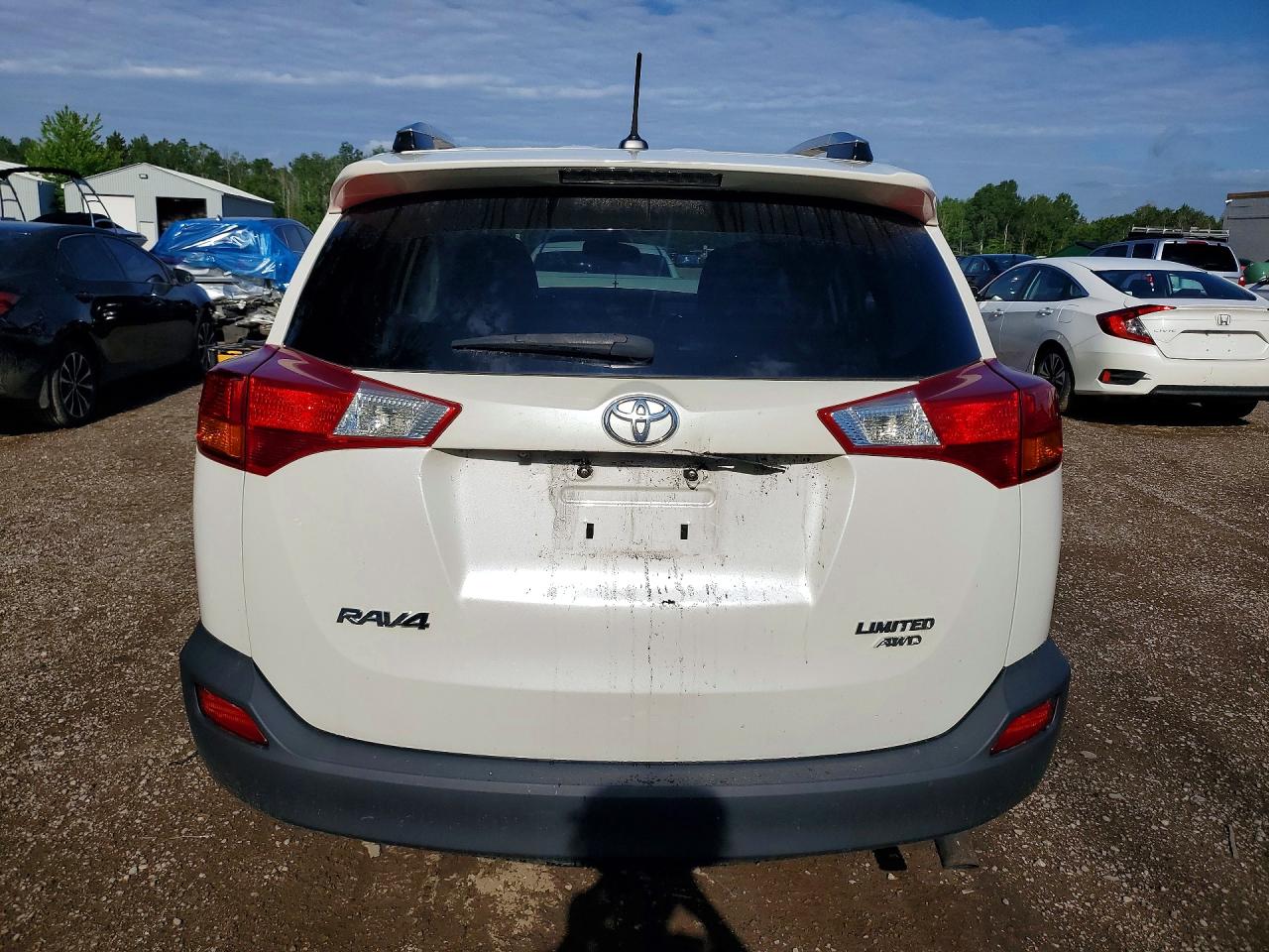 2014 Toyota Rav4 Limited White vin: 2T3DFREV9EW152810