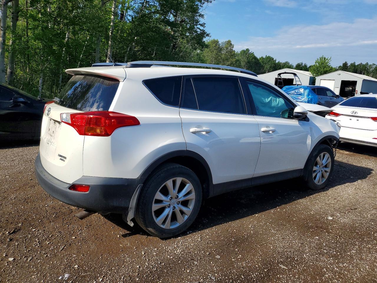 2014 Toyota Rav4 Limited White vin: 2T3DFREV9EW152810