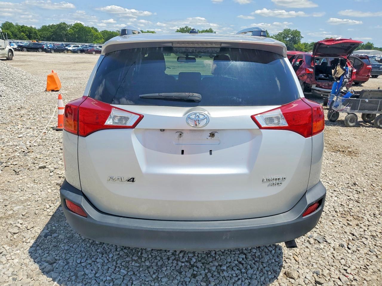 2014 Toyota Rav4 Limited Silver vin: 2T3DFREV9EW213976