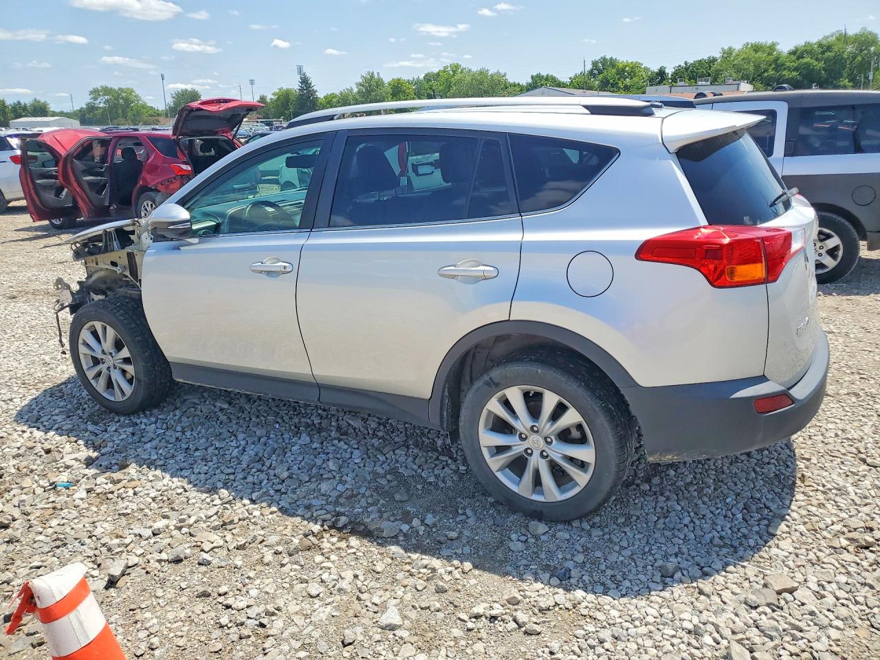 2014 Toyota Rav4 Limited Silver vin: 2T3DFREV9EW213976