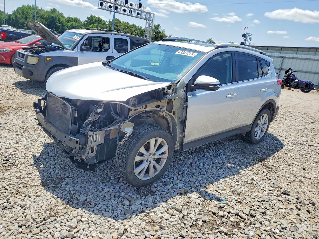 2014 Toyota Rav4 Limited Silver vin: 2T3DFREV9EW213976