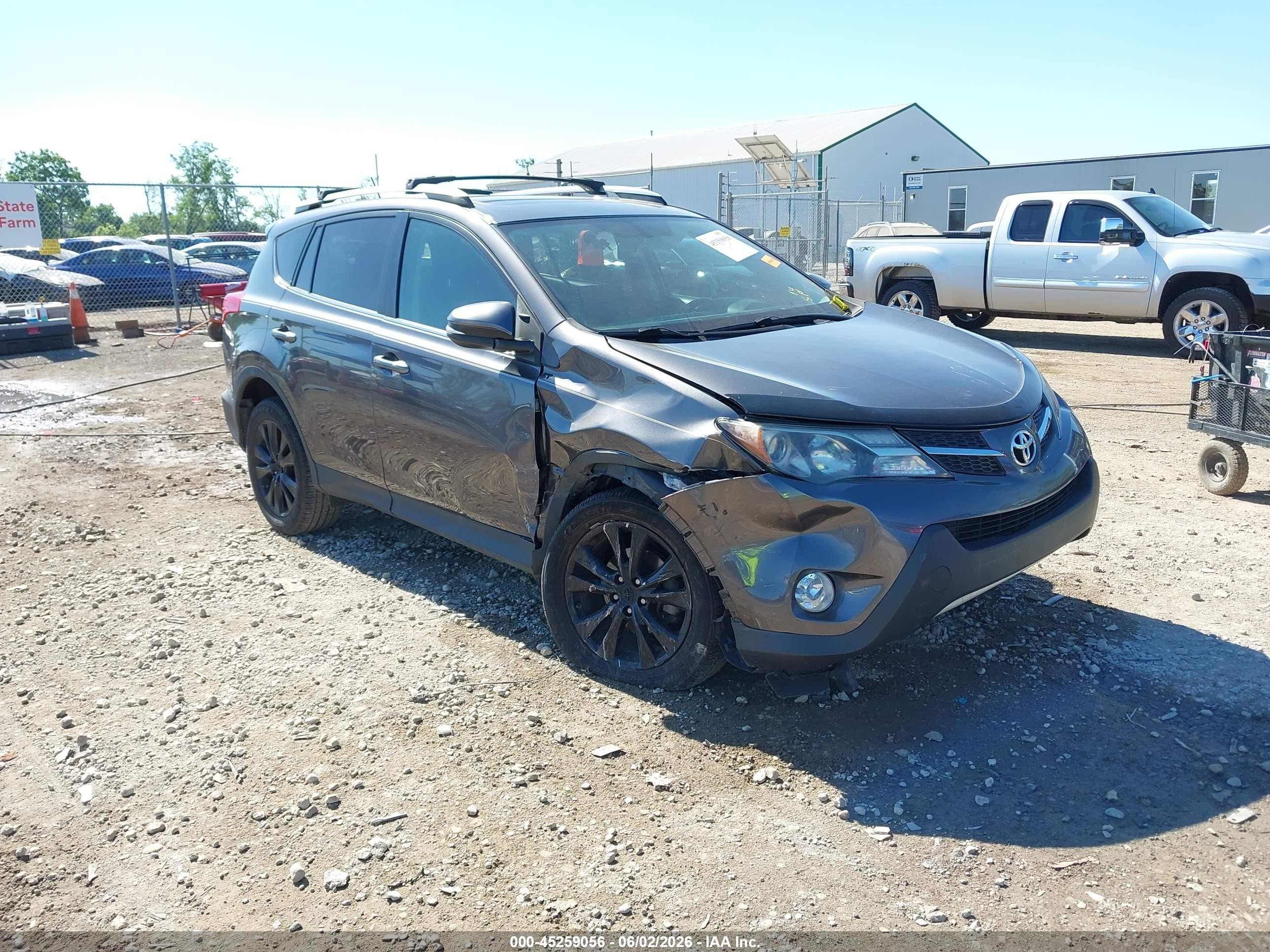 2014 Toyota Rav4 Limited Gray vin: 2T3DFREV9EW215579