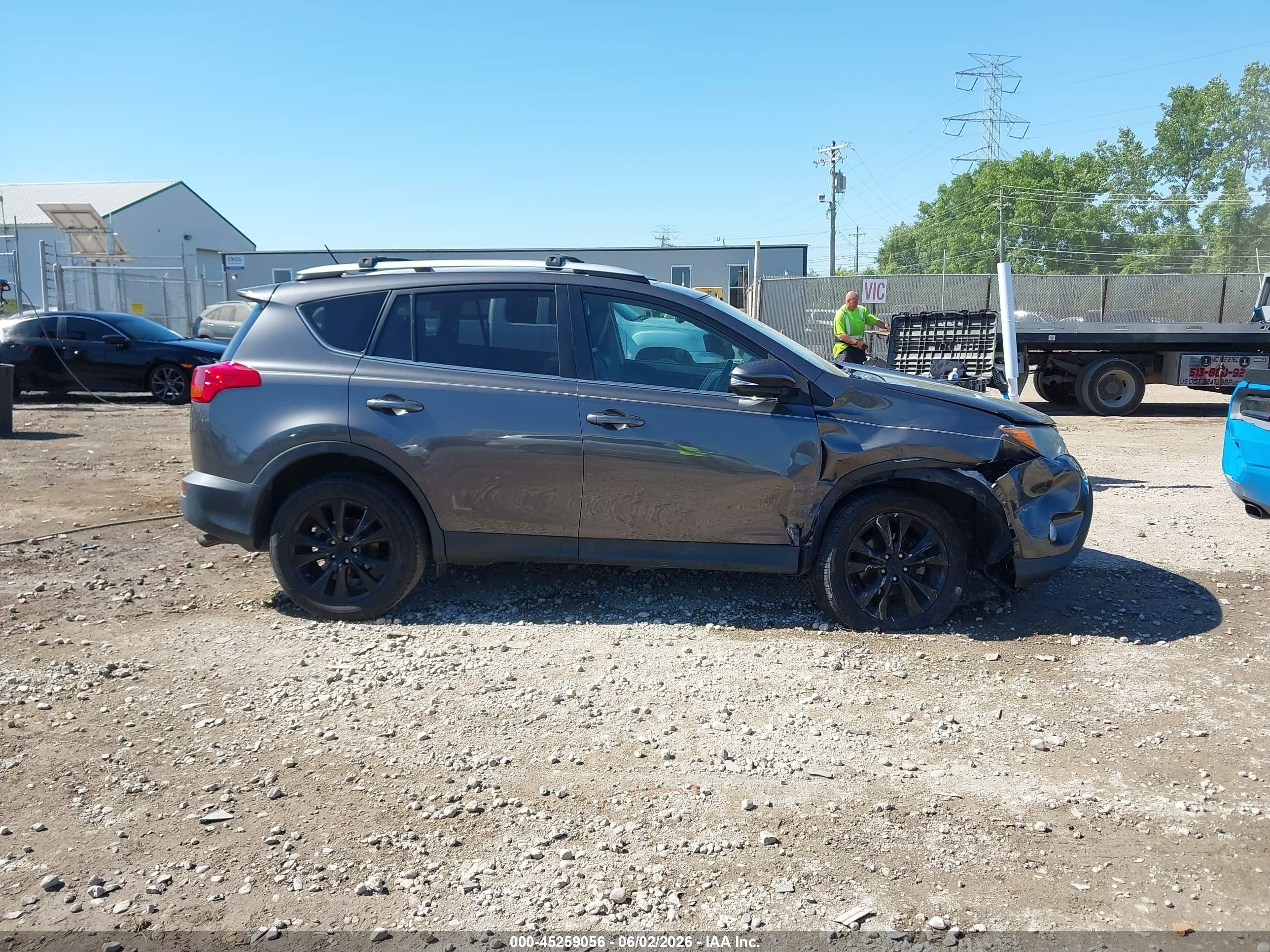 2014 Toyota Rav4 Limited Gray vin: 2T3DFREV9EW215579