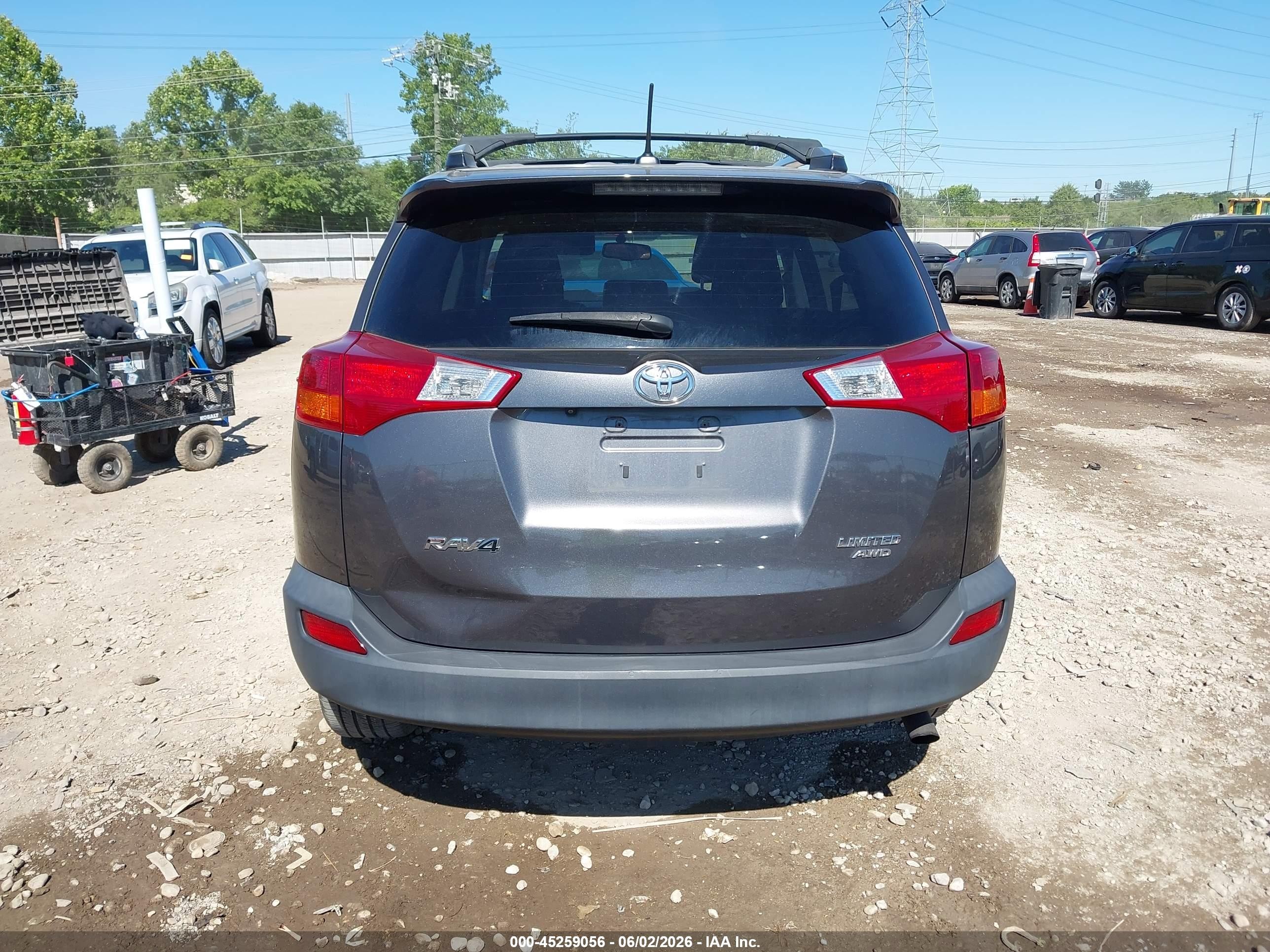 2014 Toyota Rav4 Limited Gray vin: 2T3DFREV9EW215579
