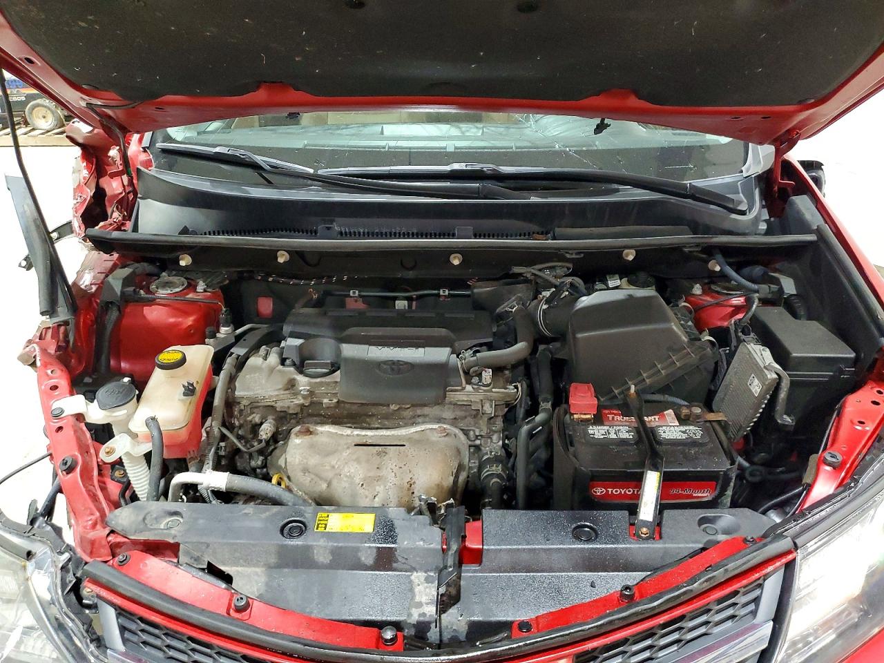 2014 Toyota Rav4 Limited Red vin: 2T3DFREV9EW222340