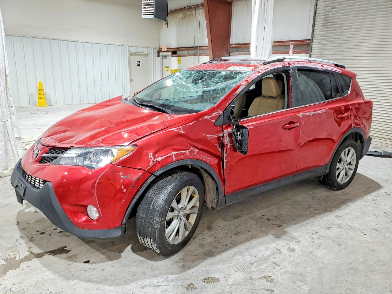 2014 Toyota Rav4 Limited Red vin: 2T3DFREV9EW222340