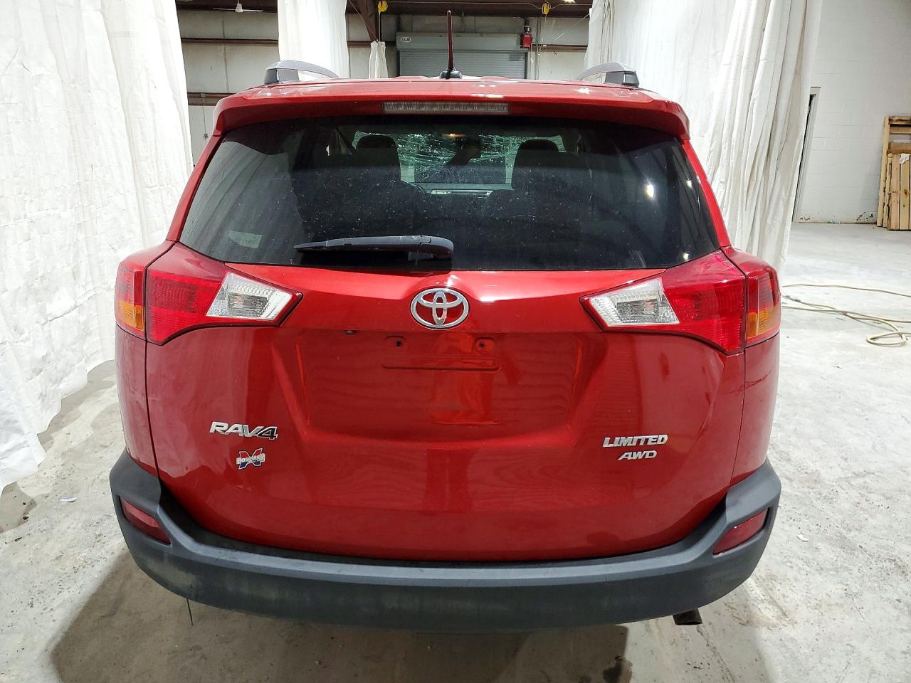 2014 Toyota Rav4 Limited Red vin: 2T3DFREV9EW222340