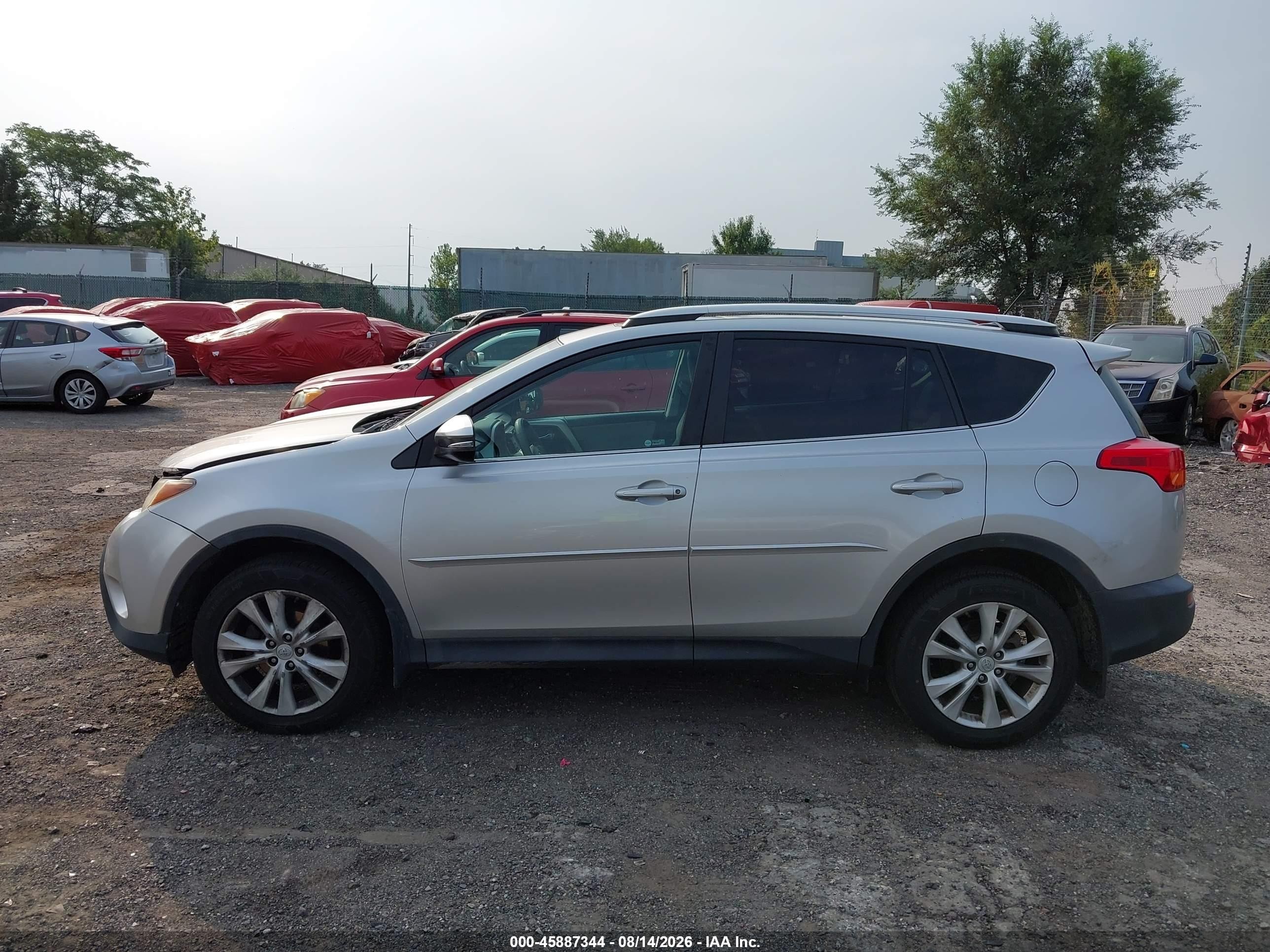 2015 Toyota Rav4 Limited Серебряный vin: 2T3DFREV9FW266548