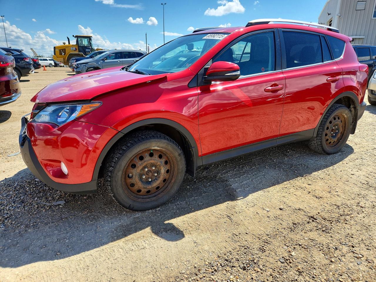 2015 Toyota Rav4 Limited Red vin: 2T3DFREV9FW281423