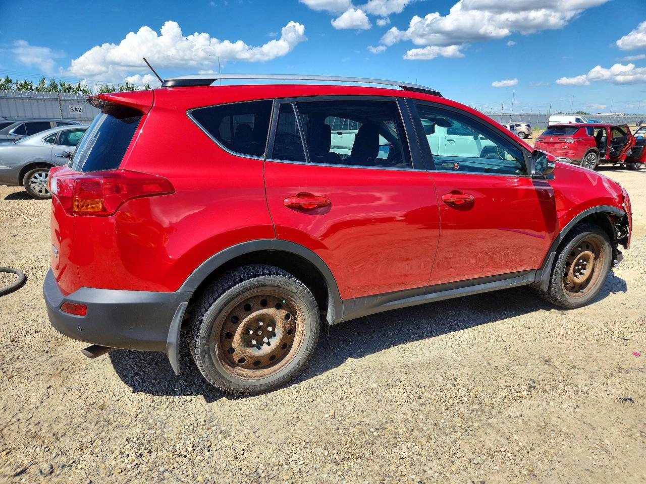2015 Toyota Rav4 Limited Red vin: 2T3DFREV9FW281423