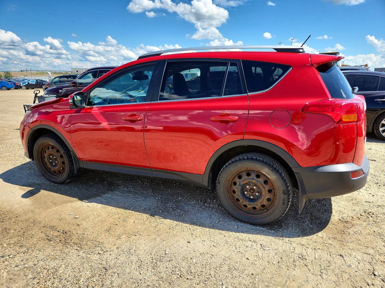 2015 Toyota Rav4 Limited Red vin: 2T3DFREV9FW281423
