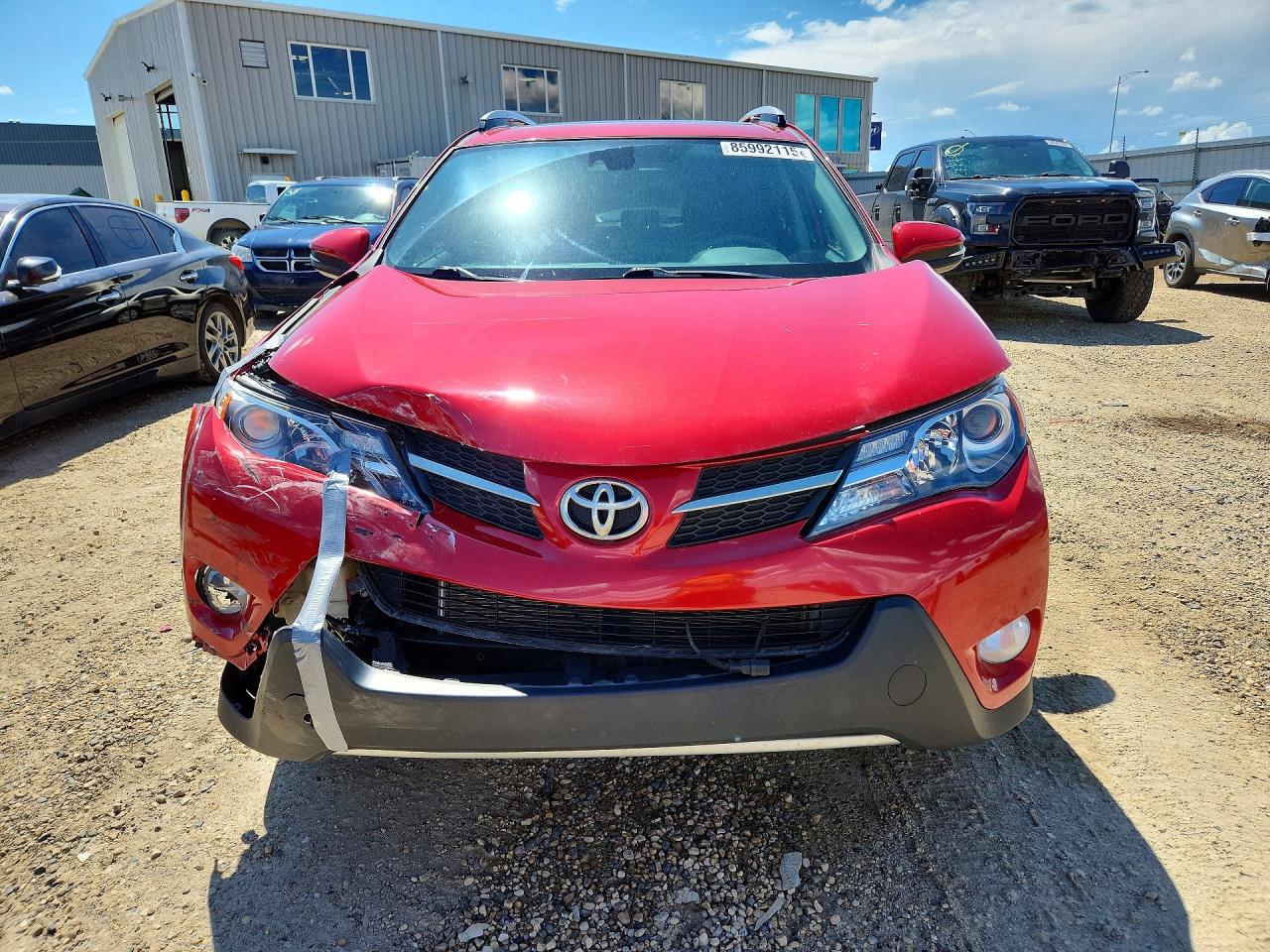 2015 Toyota Rav4 Limited Red vin: 2T3DFREV9FW281423