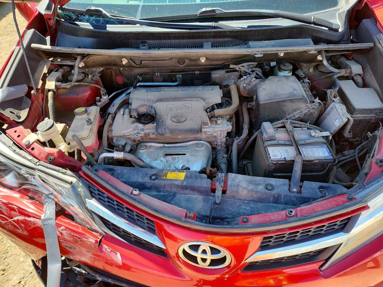 2015 Toyota Rav4 Limited Red vin: 2T3DFREV9FW281423