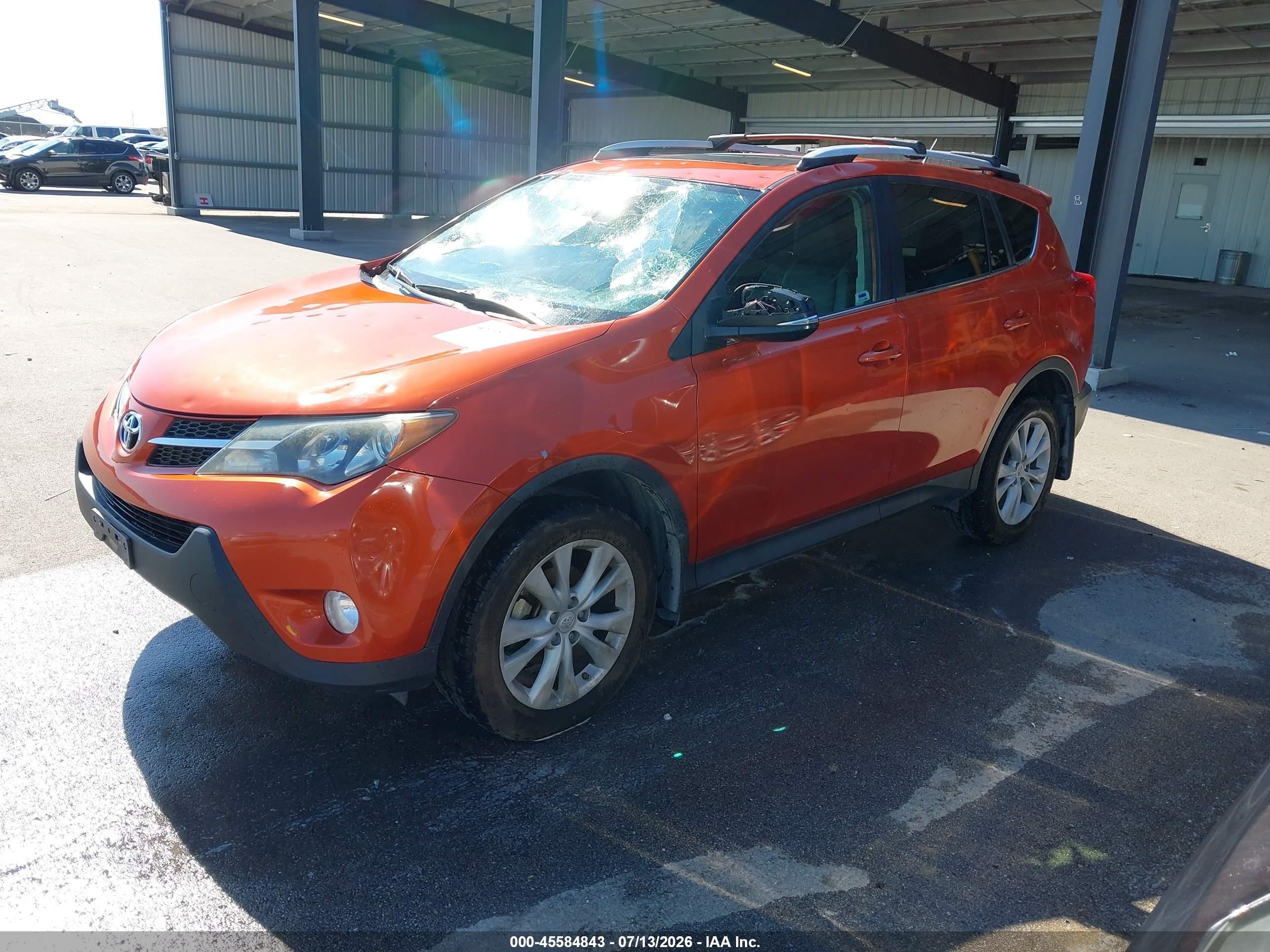 2015 Toyota Rav4 Limited Orange vin: 2T3DFREV9FW298660