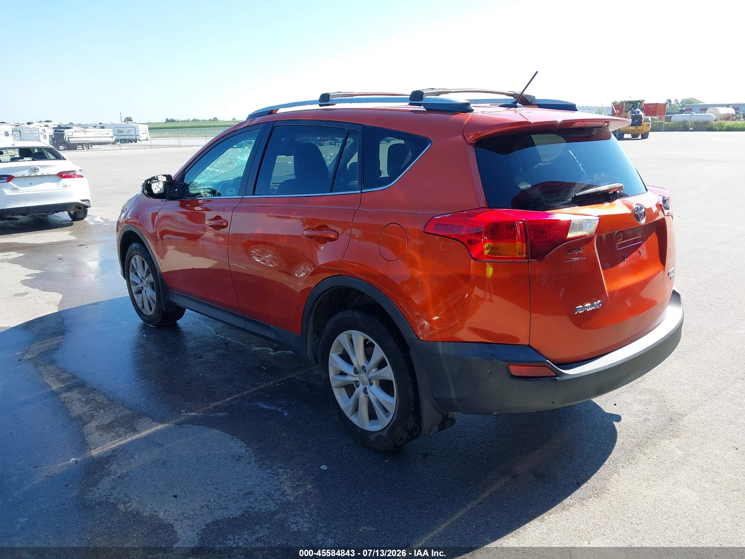 2015 Toyota Rav4 Limited Orange vin: 2T3DFREV9FW298660