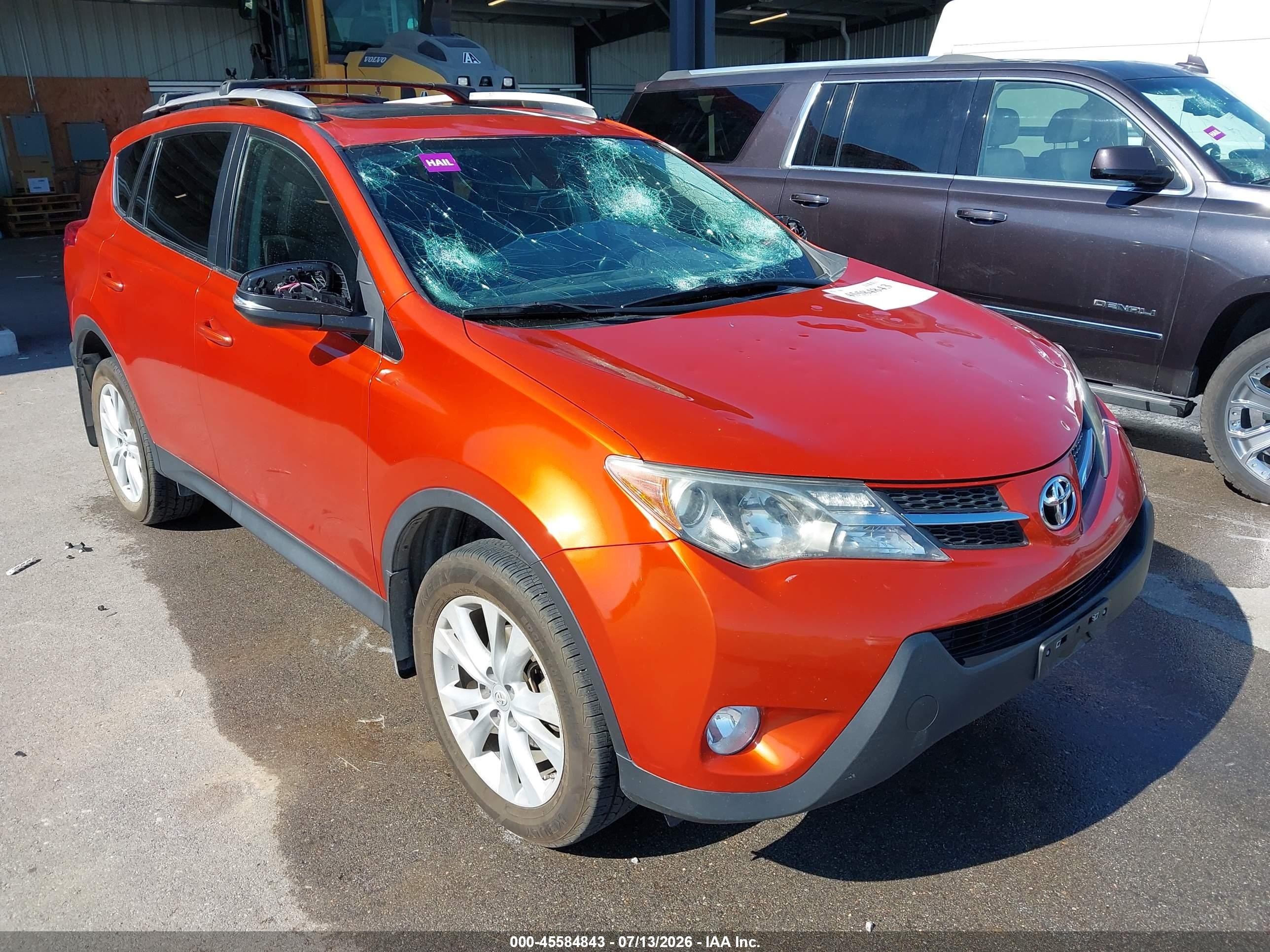 2015 Toyota Rav4 Limited Orange vin: 2T3DFREV9FW298660