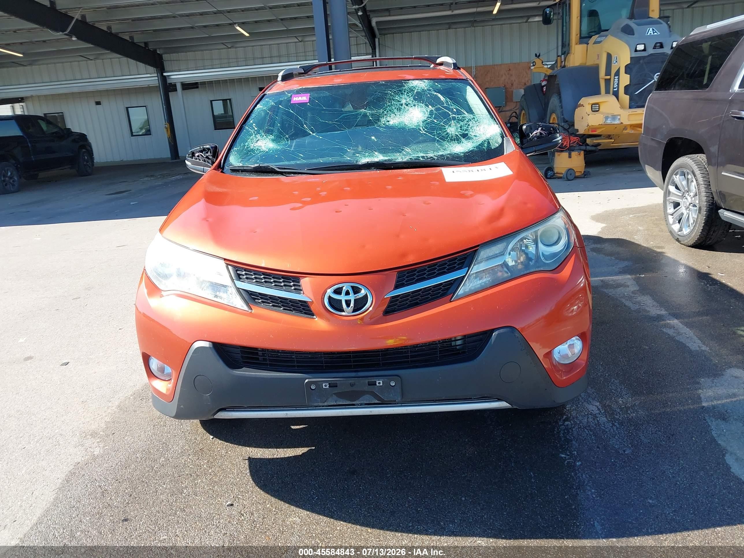 2015 Toyota Rav4 Limited Orange vin: 2T3DFREV9FW298660