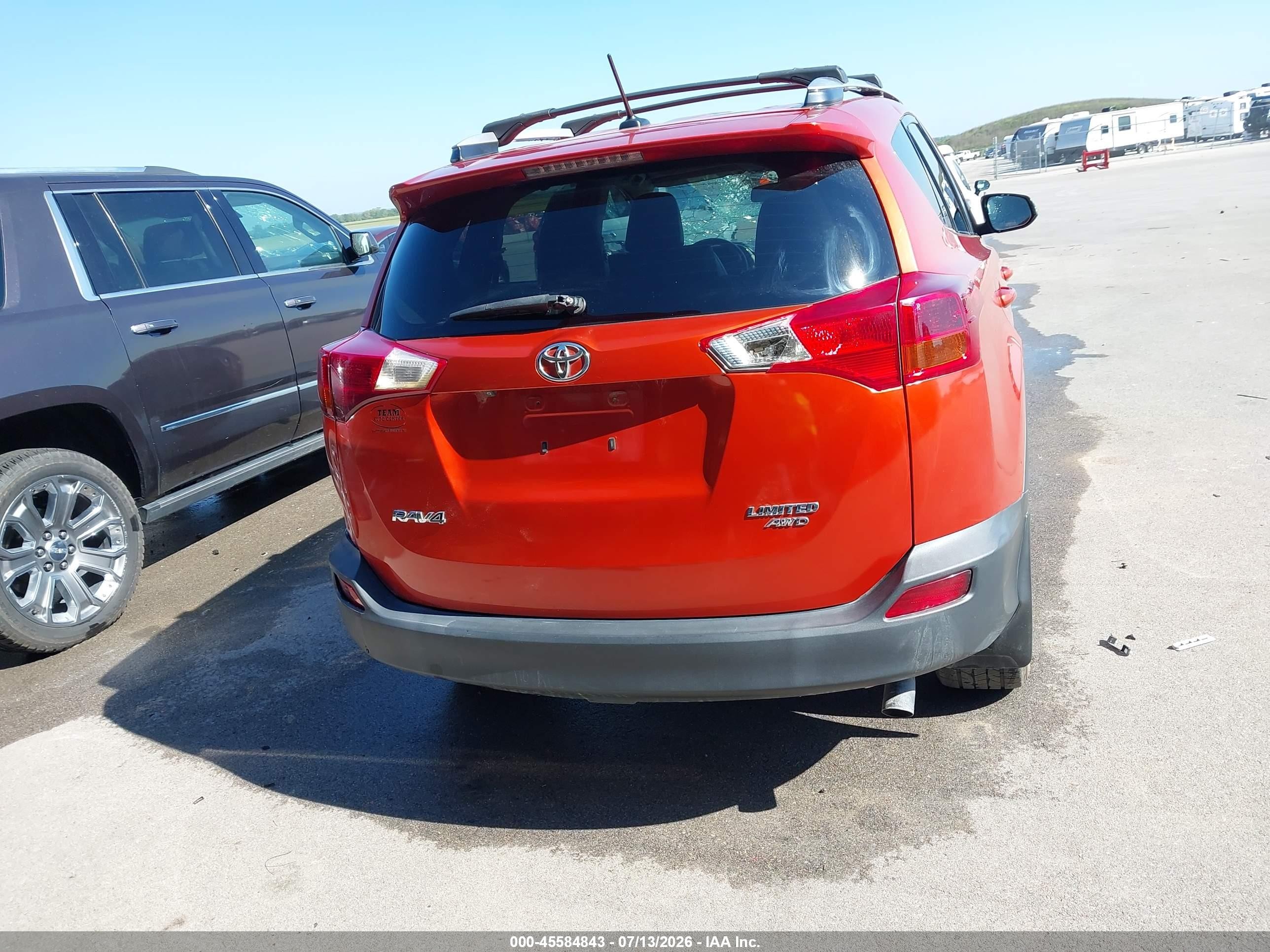 2015 Toyota Rav4 Limited Orange vin: 2T3DFREV9FW298660