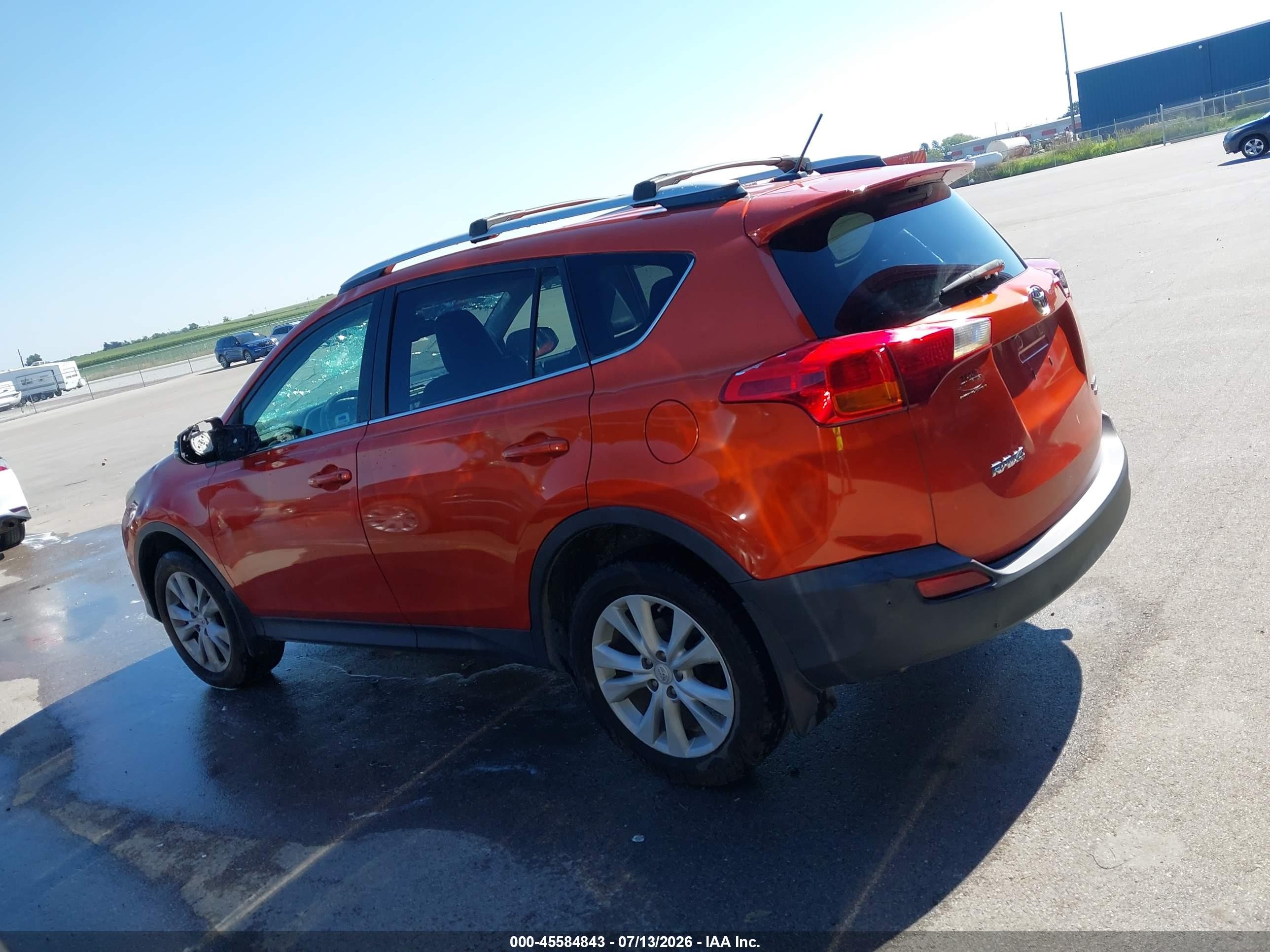2015 Toyota Rav4 Limited Orange vin: 2T3DFREV9FW298660