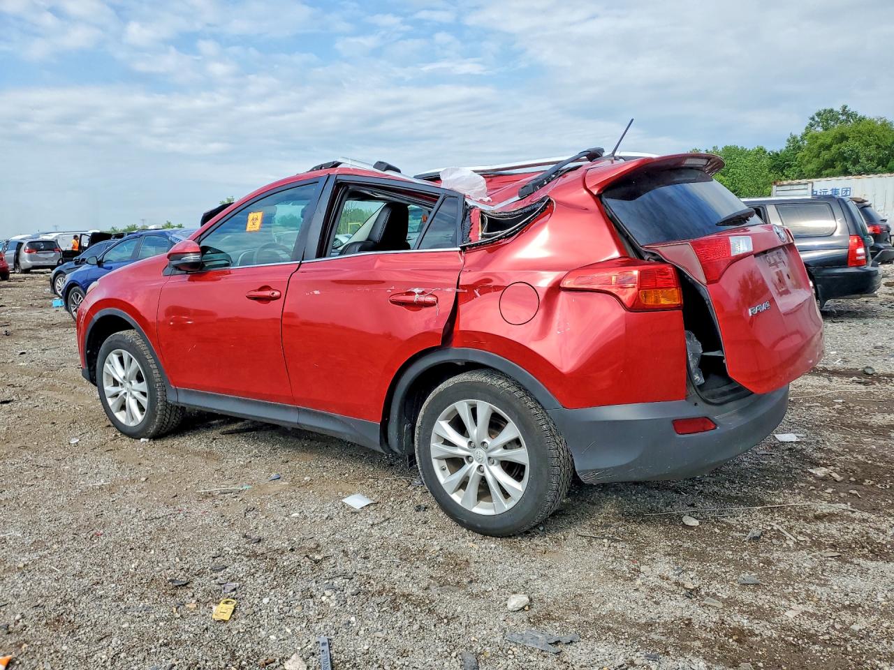 2015 Toyota Rav4 Limited Red vin: 2T3DFREV9FW316588